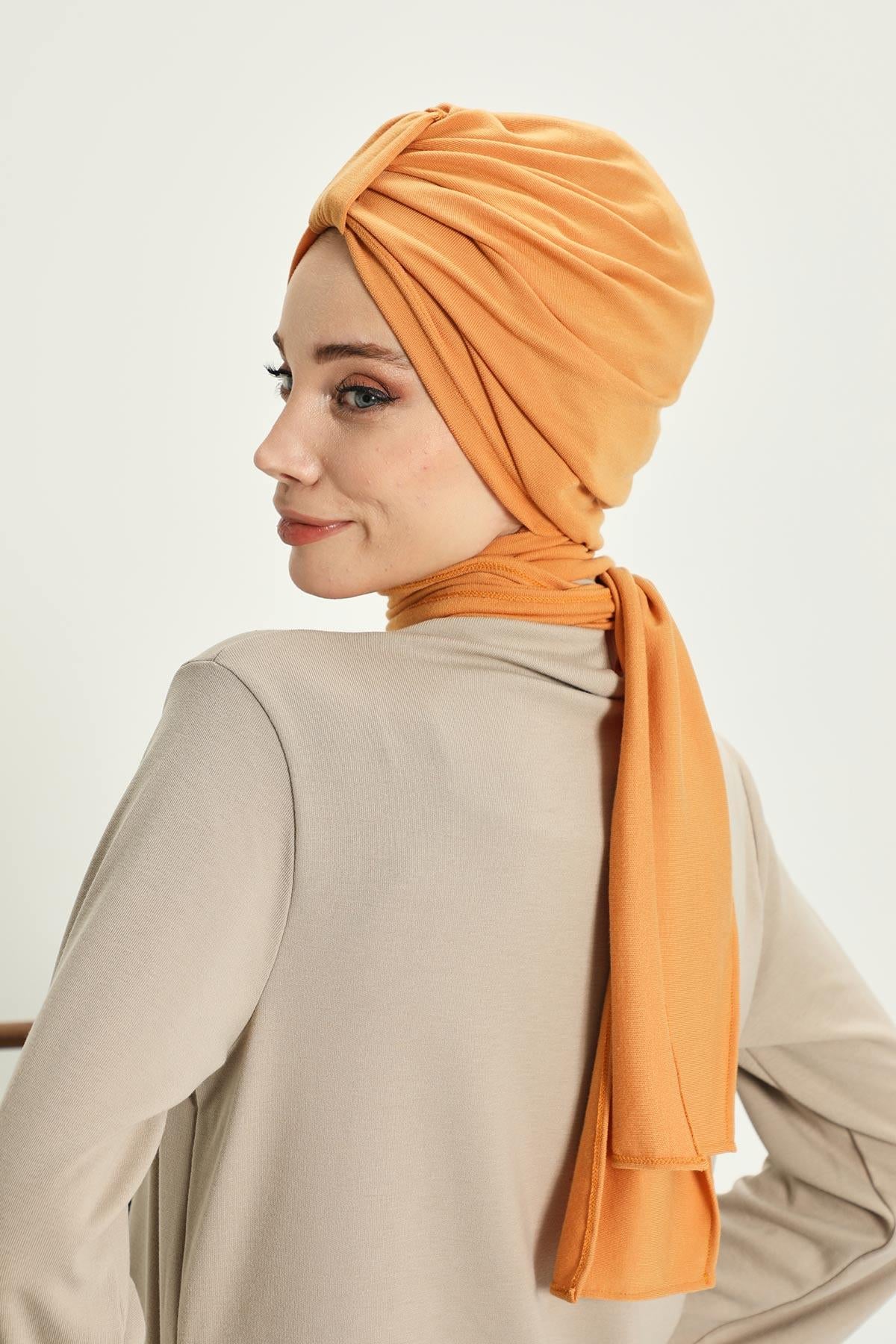 Kışlık Fularlı Bone Türban,B-80RB