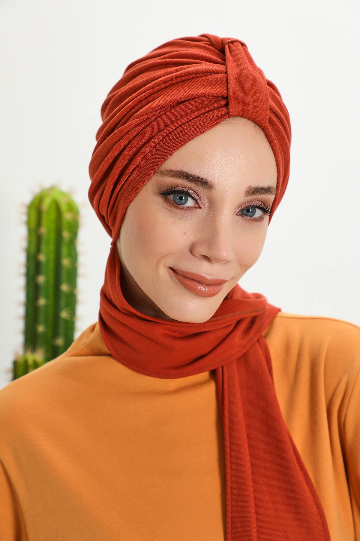 Kışlık Fularlı Bone Türban,B-80RB