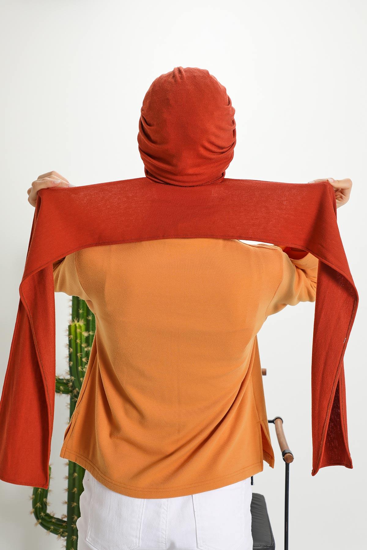 Kışlık Fularlı Bone Türban,B-80RB