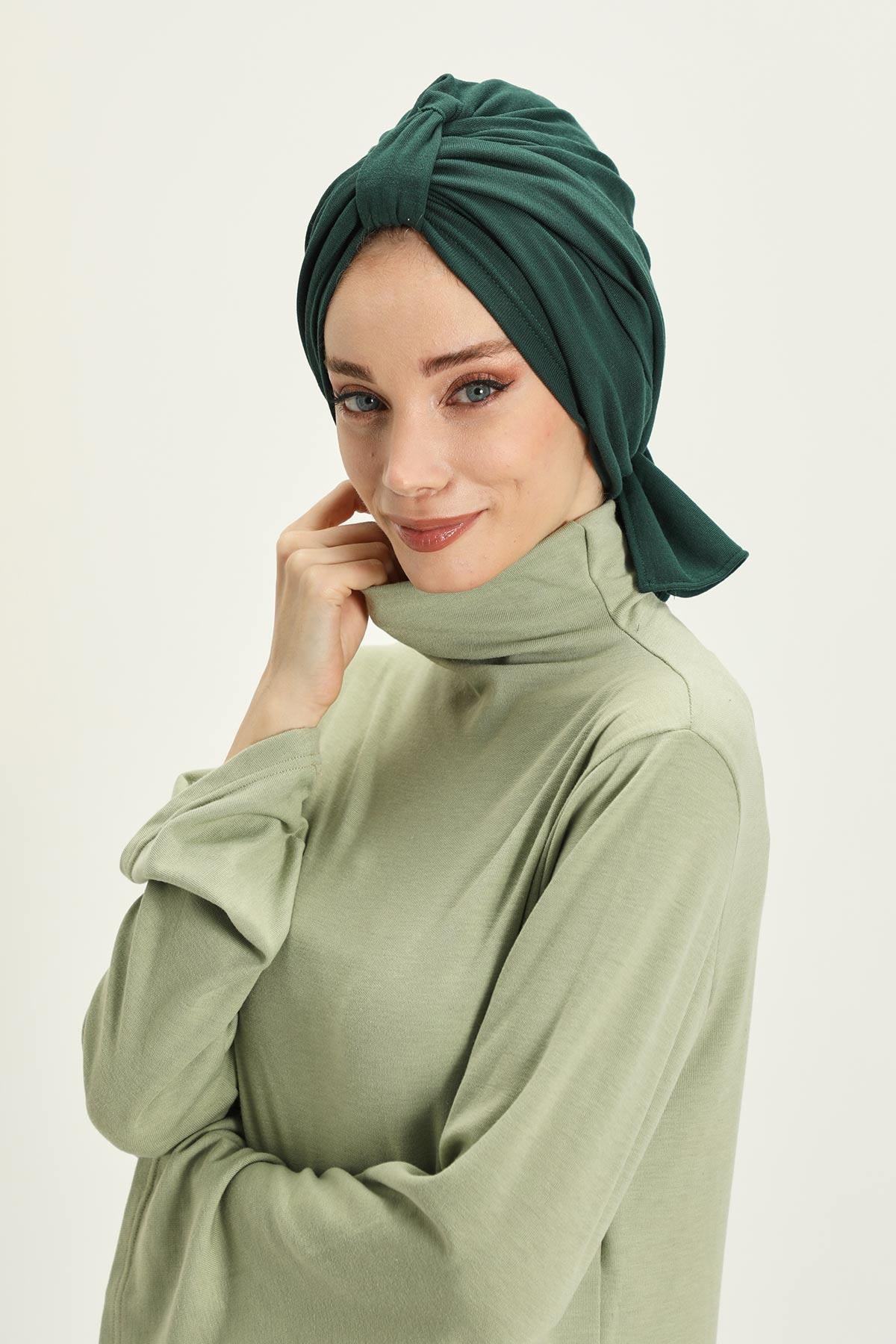 Kışlık Fularlı Bone Türban,B-80RB