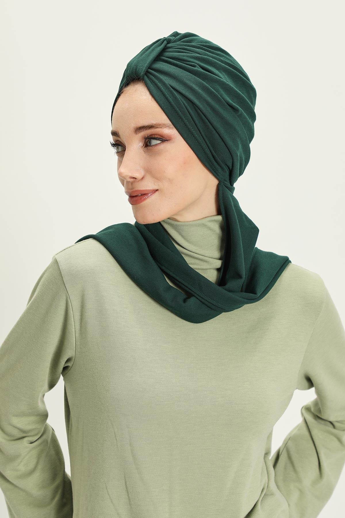 Kışlık Fularlı Bone Türban,B-80RB