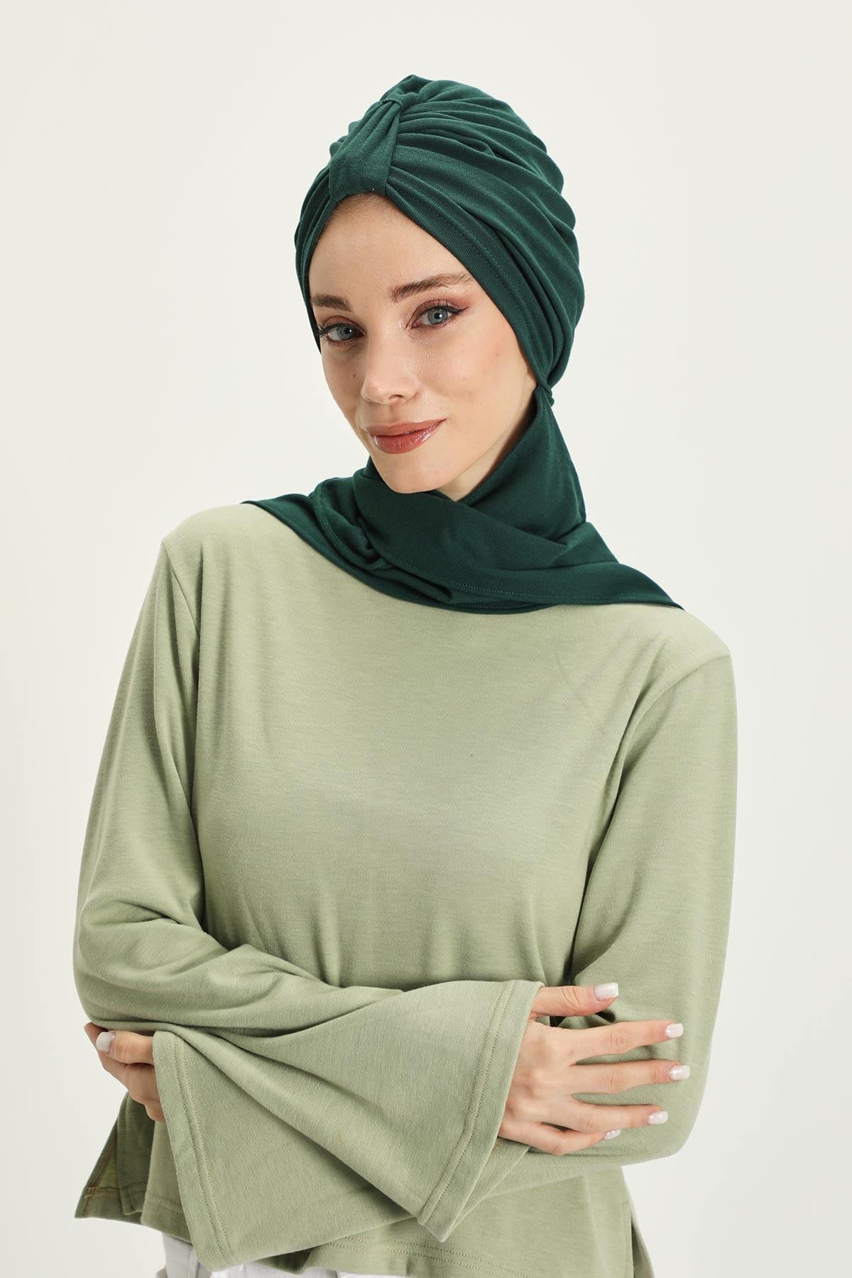 Kışlık Fularlı Bone Türban,B-80RB