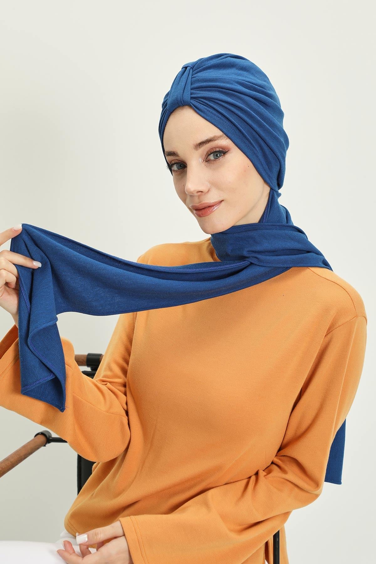 Kışlık Fularlı Bone Türban,B-80RB