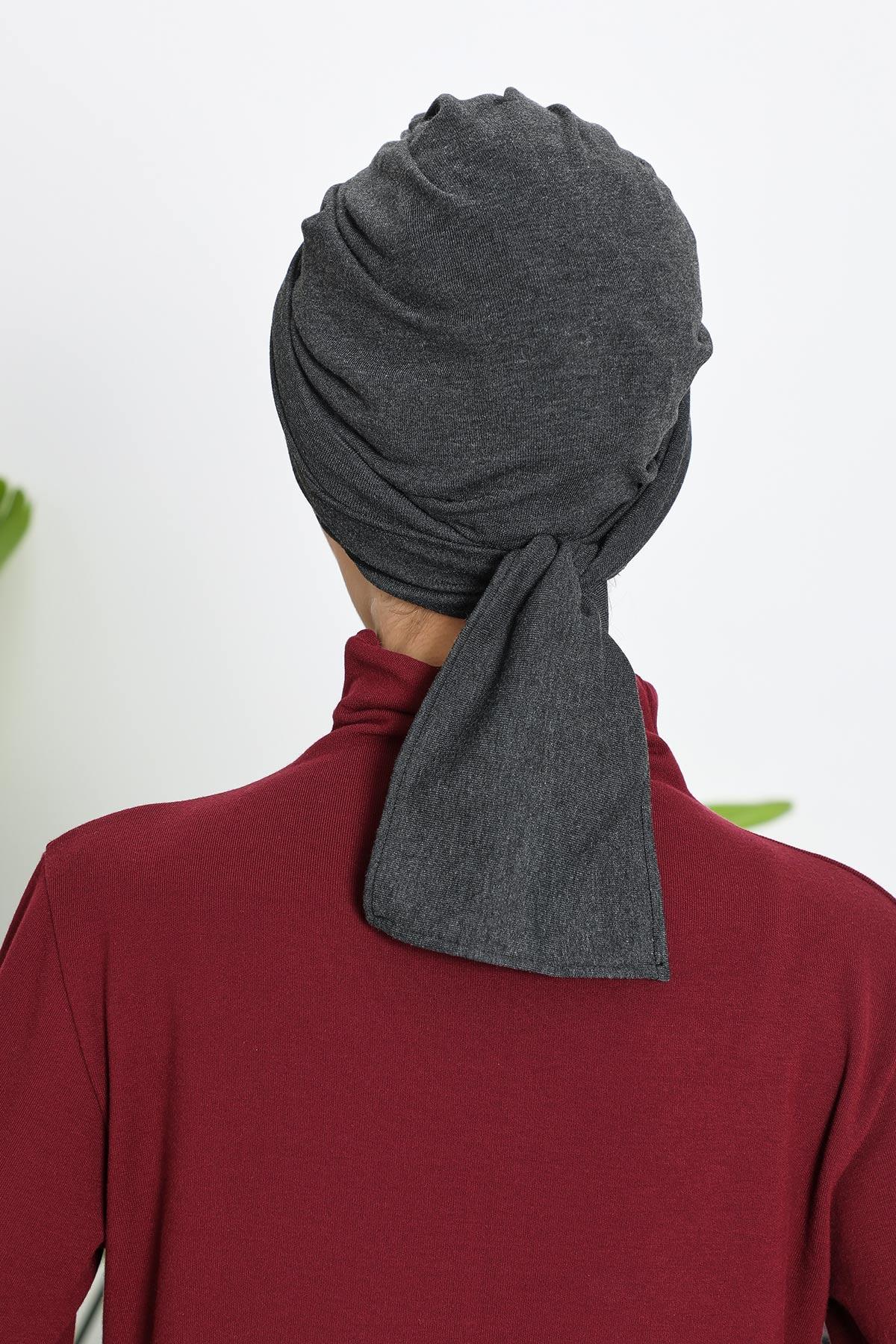 Kışlık Fularlı Bone Türban,B-80RB