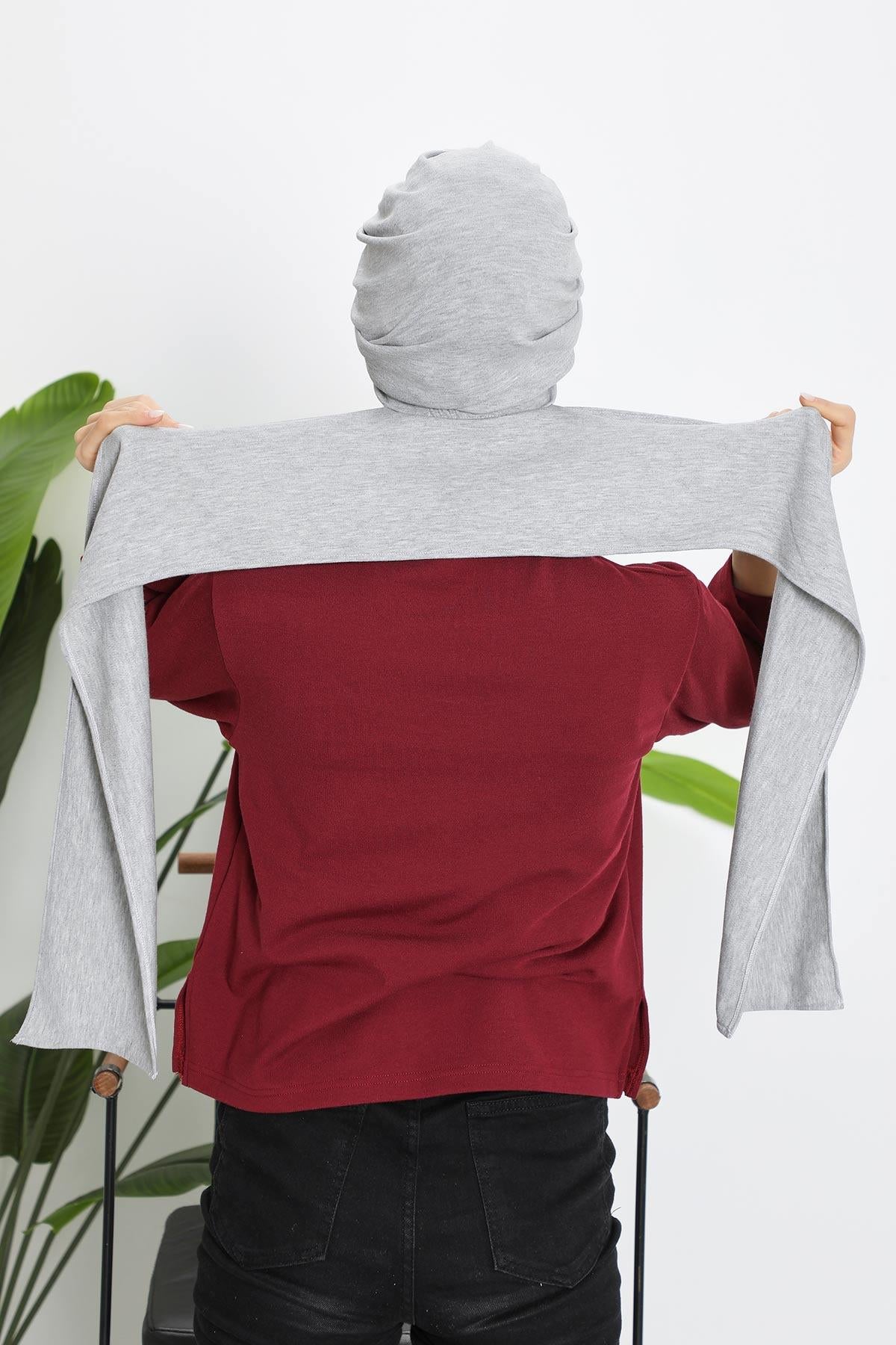 Kışlık Fularlı Bone Türban,B-80RB