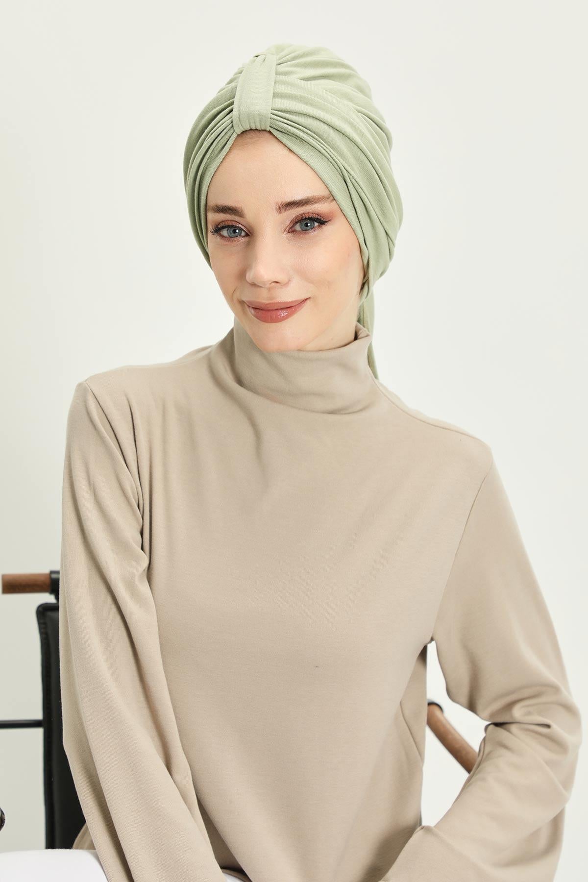 Kışlık Fularlı Bone Türban,B-80RB