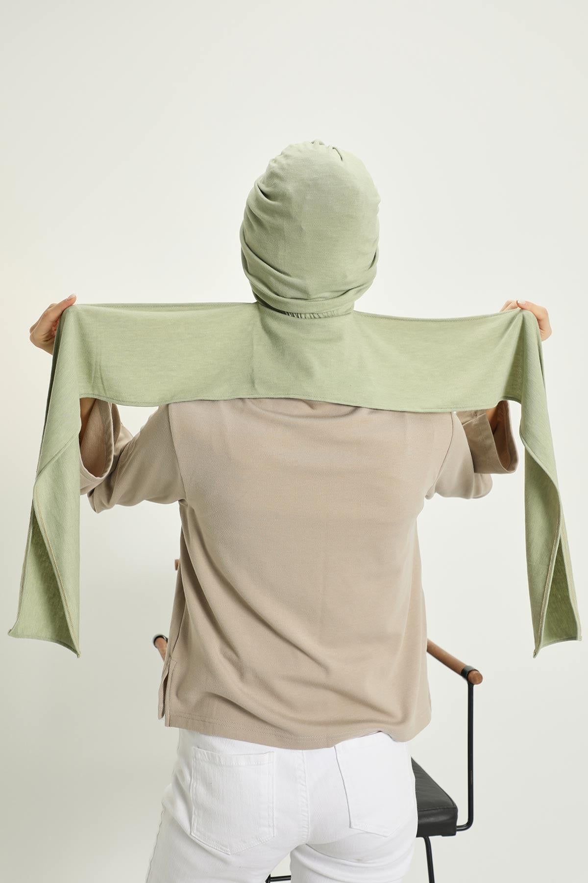 Kışlık Fularlı Bone Türban,B-80RB