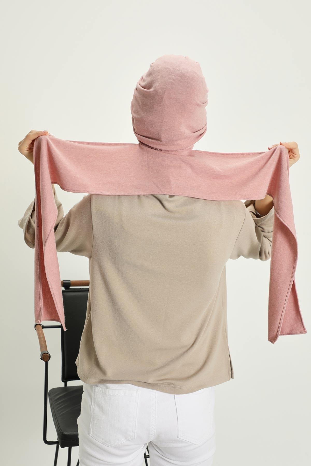 Kışlık Fularlı Bone Türban,B-80RB