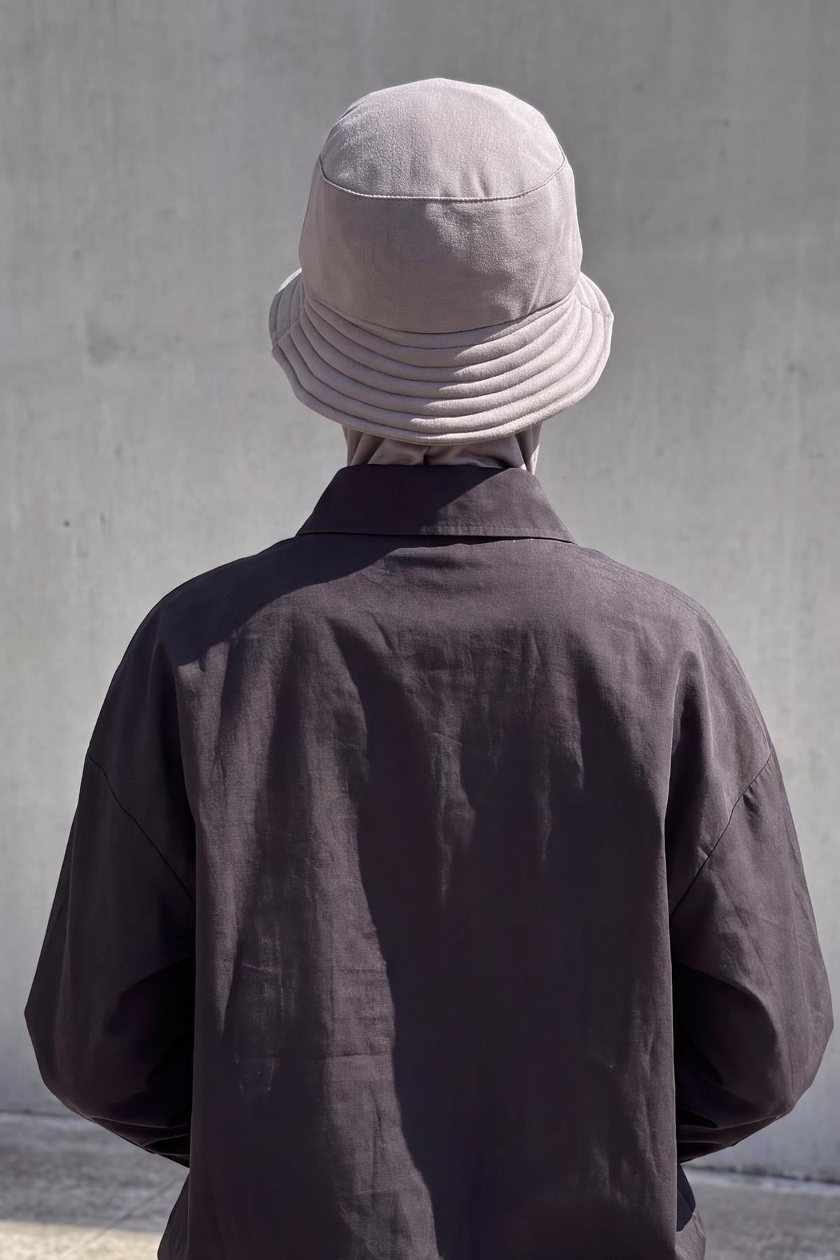 Kışlık İç Boneli Tesettür Bucket Şapka,B-103O
