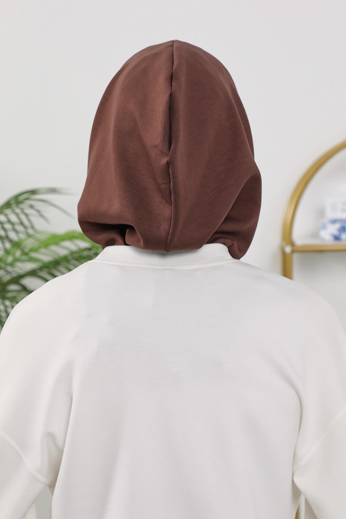 Kışlık Kapşon ve Kapatıcı Özellikli Kadın Hazır Bone,B-89O