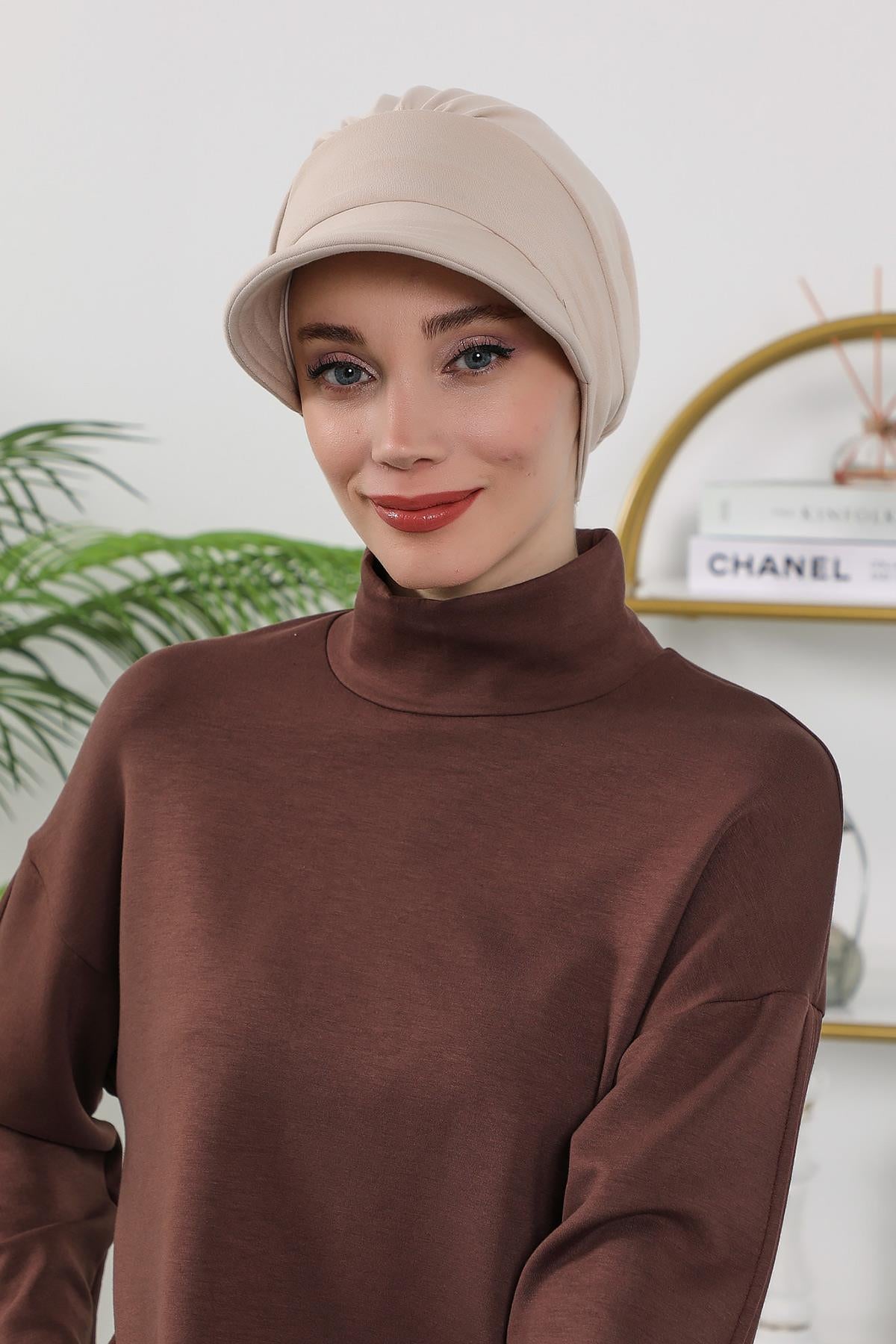 Kışlık Siperlikli Şapka Bone,B-73O