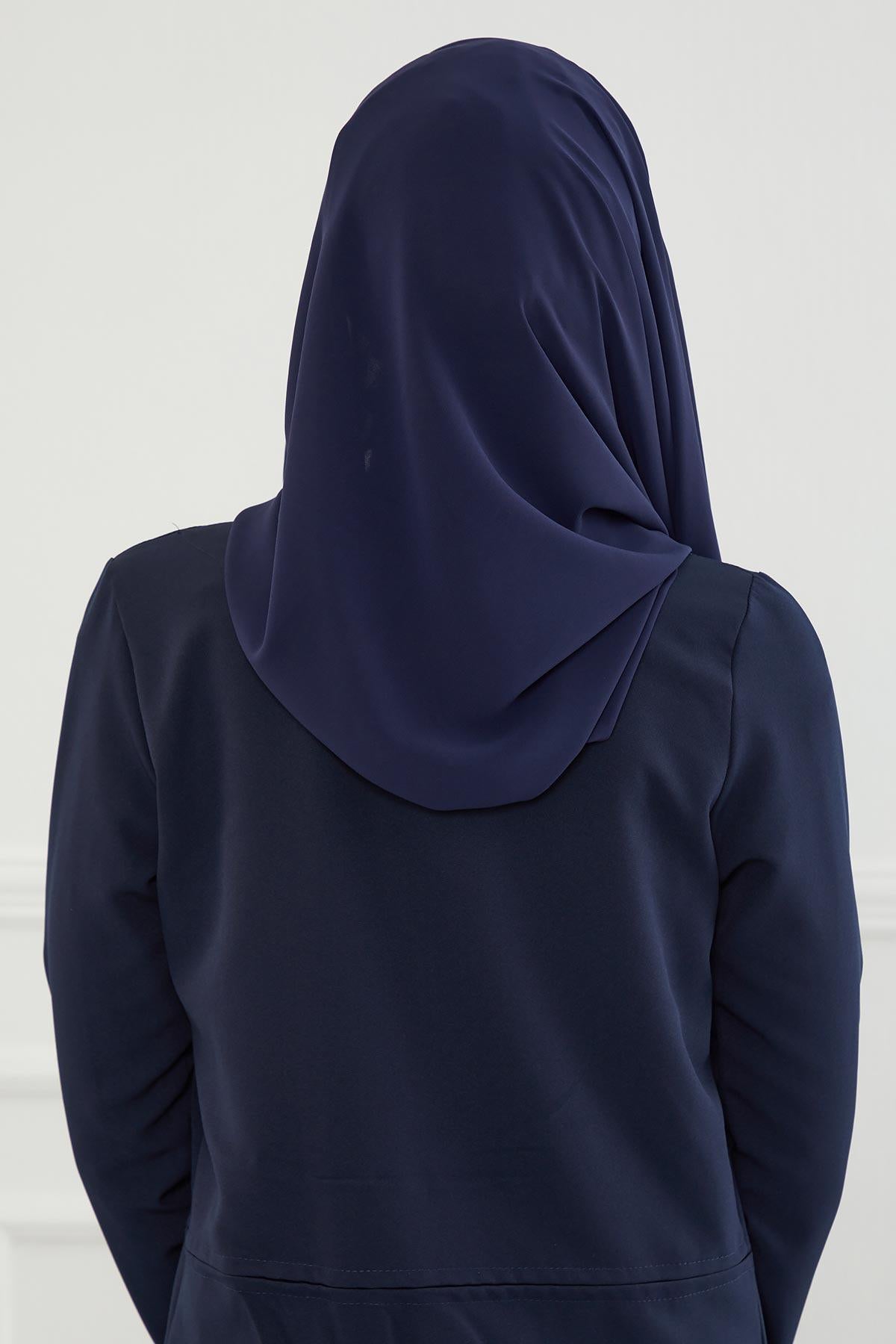 Klasik Tasarım Çapraz Dikim Pratik Şifon Şal,CPS-15,CPS-15