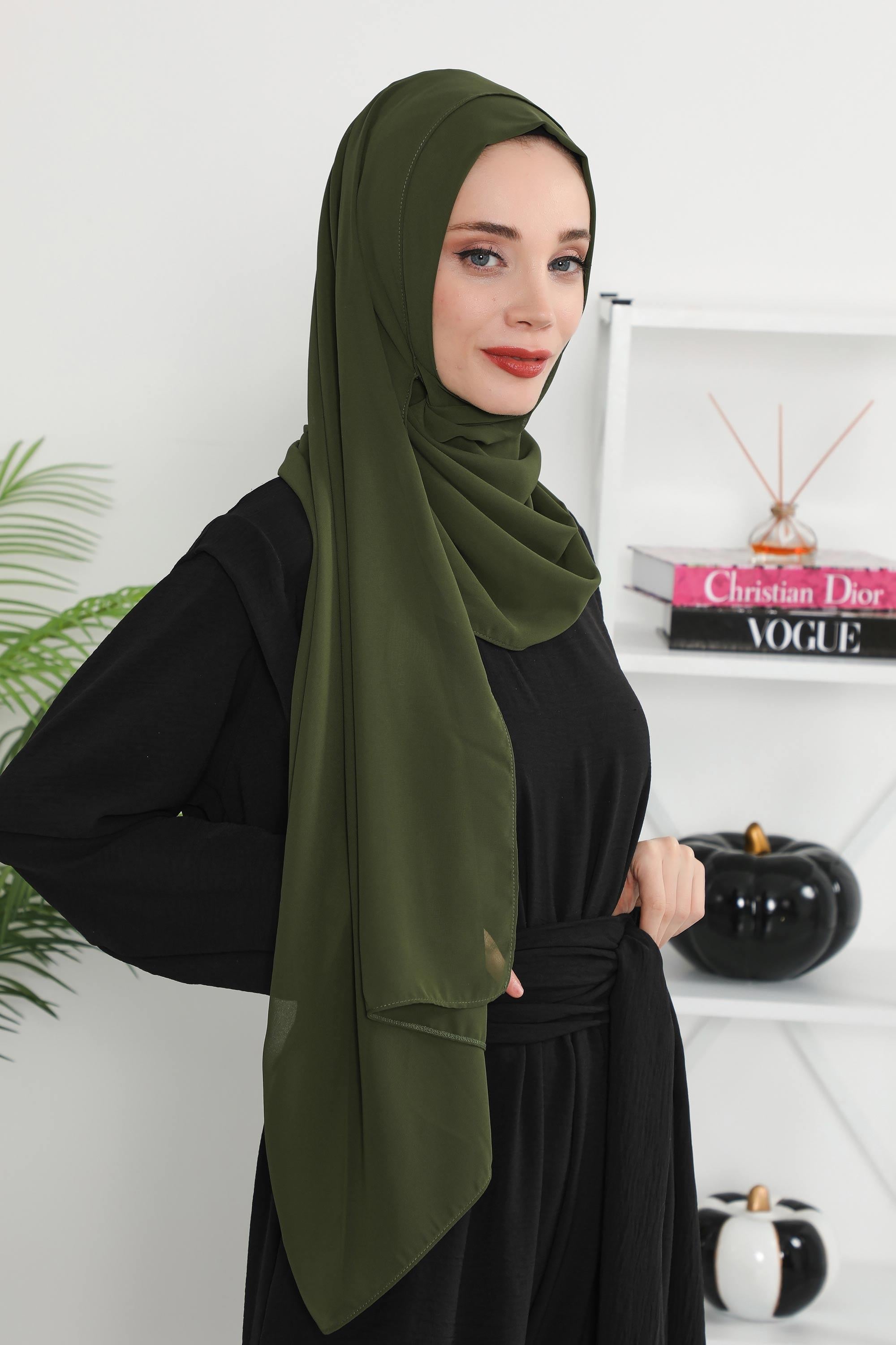 Klasik Tasarım Pratik Şifon Şal,PS-11