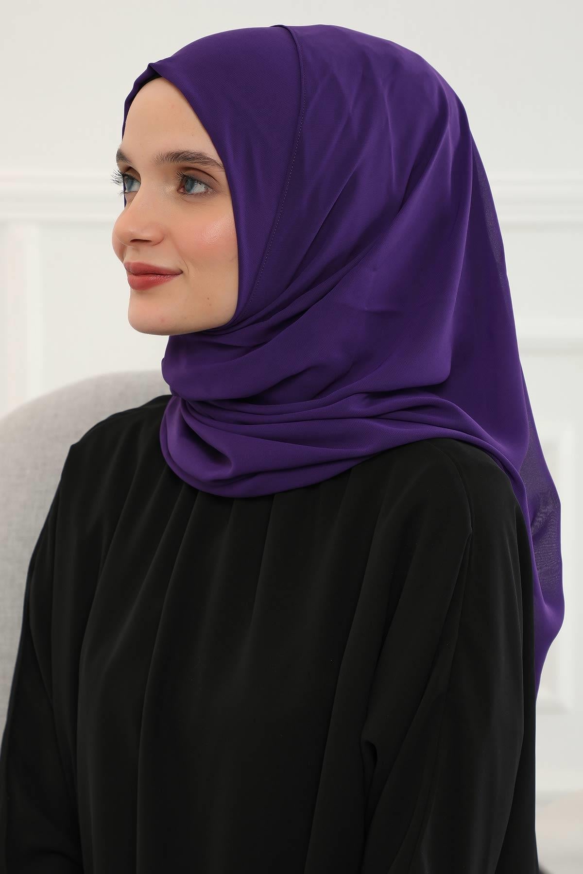 Klasik Tasarım Pratik Şifon Şal,PS-11