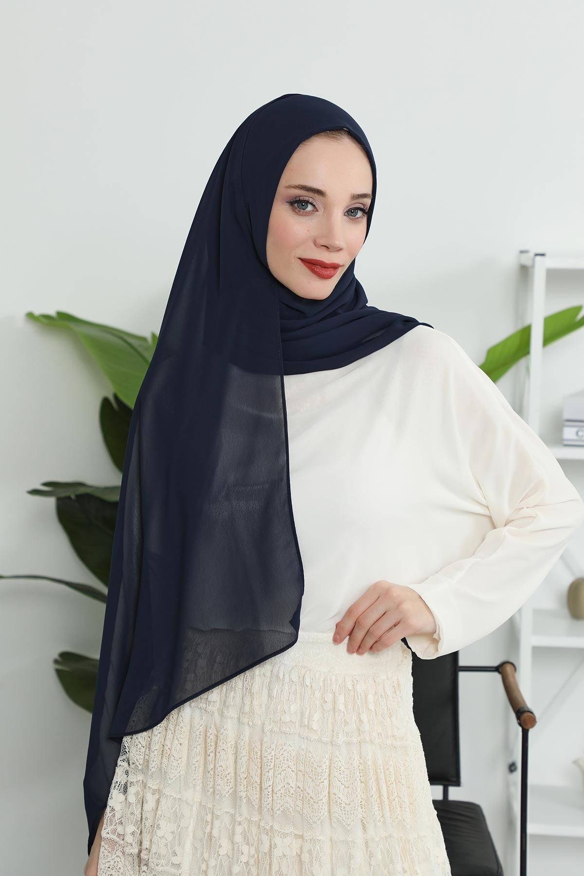 Klasik Tasarım Pratik Şifon Şal,PS-11