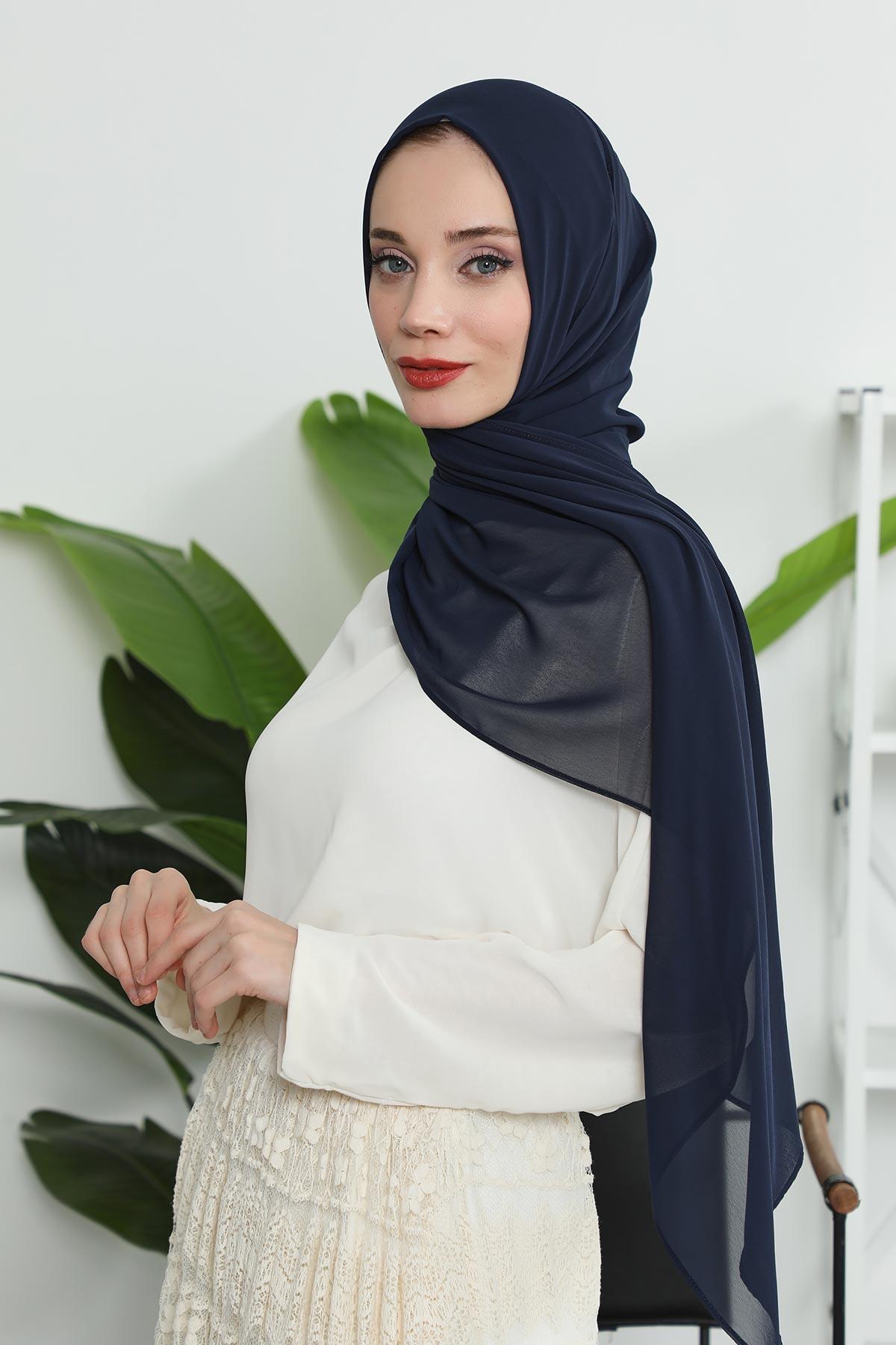 Klasik Tasarım Pratik Şifon Şal,PS-11