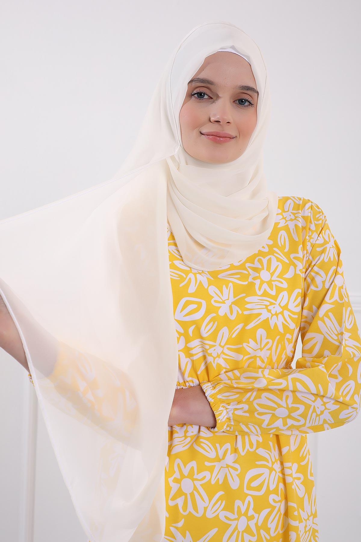 Klasik Tasarım Pratik Şifon Şal,PS-11