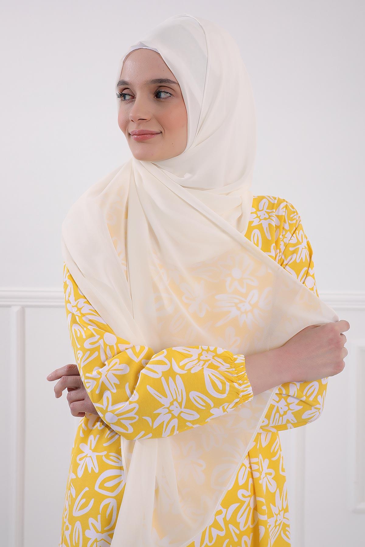 Klasik Tasarım Pratik Şifon Şal,PS-11