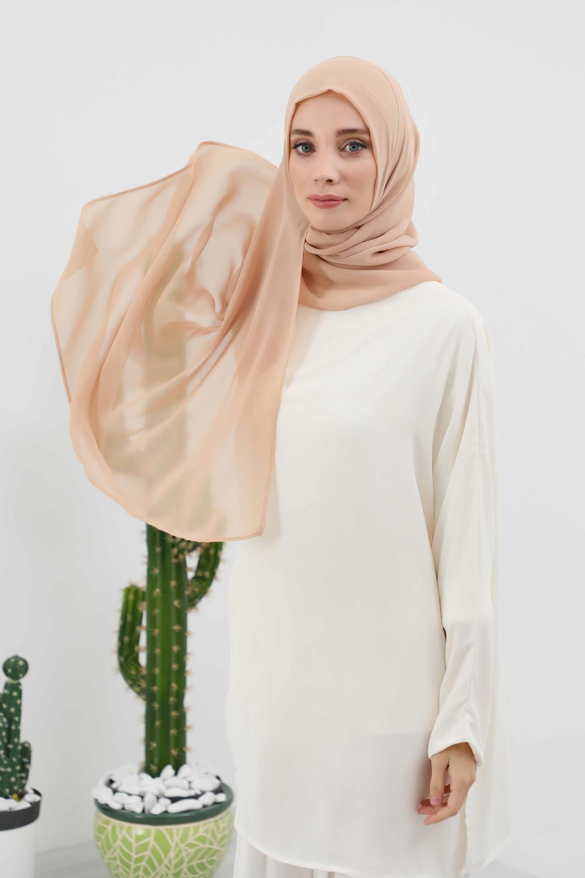 Klasik Tasarım Pratik Şifon Şal,PS-11