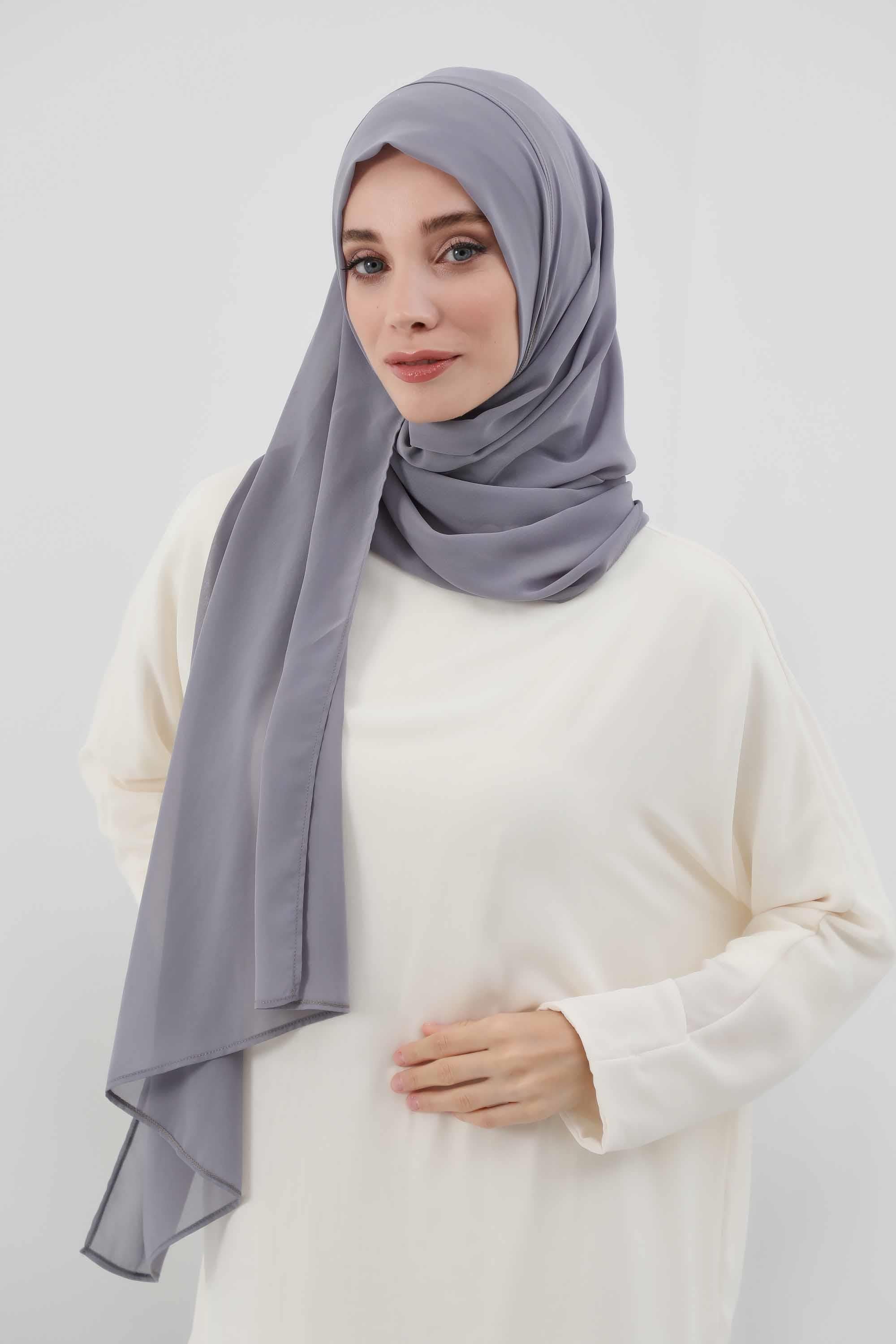 Klasik Tasarım Pratik Şifon Şal,PS-11