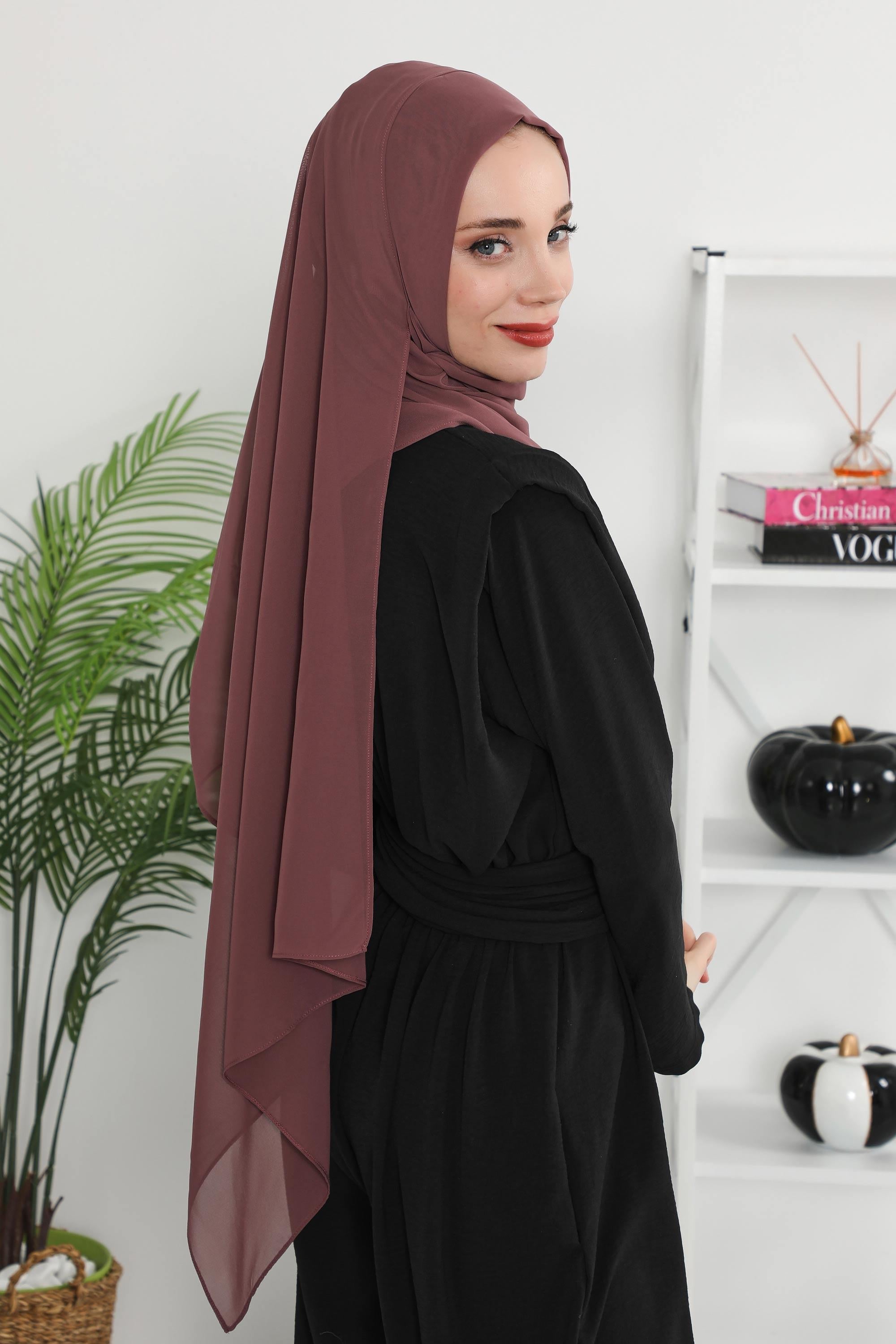 Klasik Tasarım Pratik Şifon Şal,PS-11