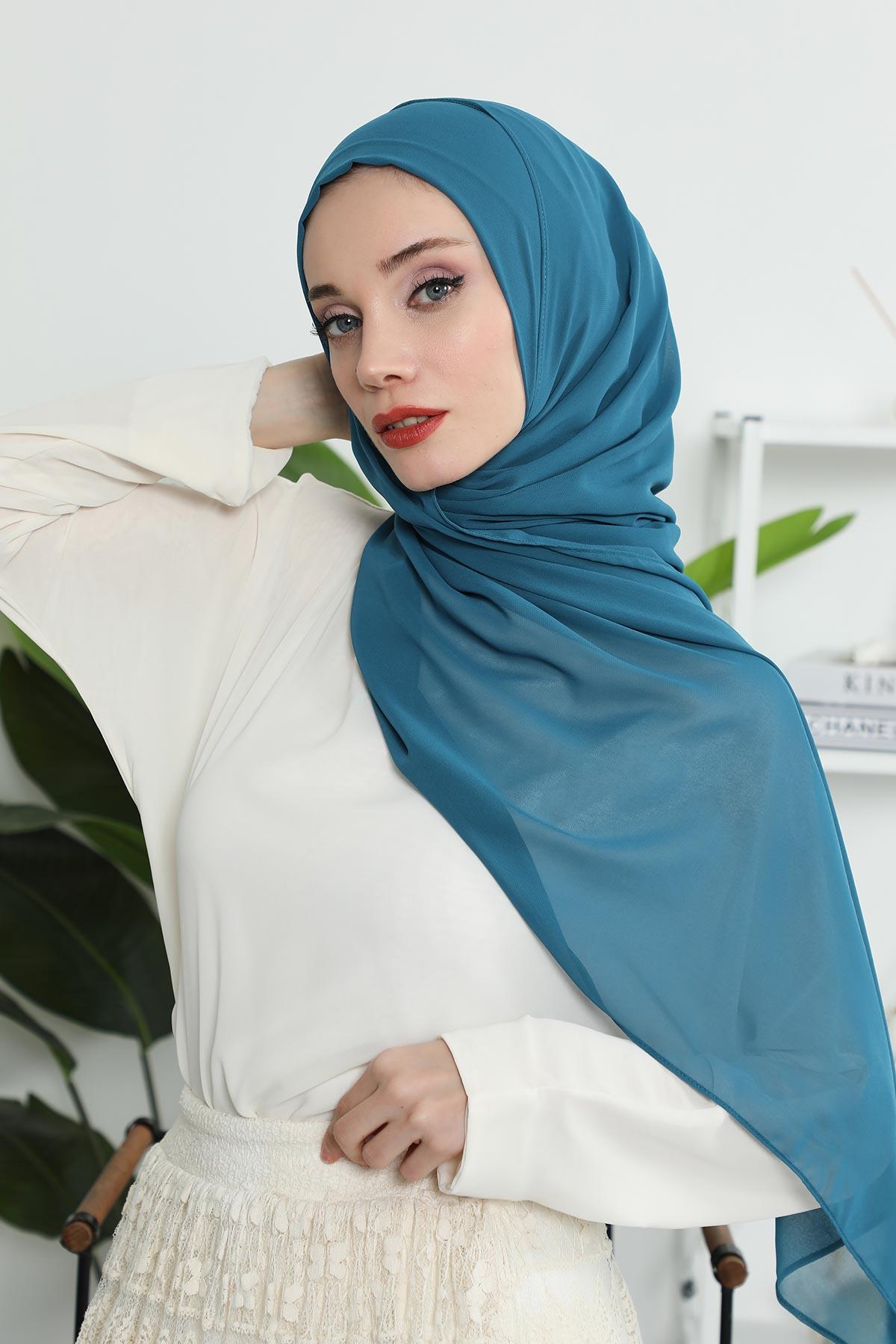 Klasik Tasarım Pratik Şifon Şal,PS-11