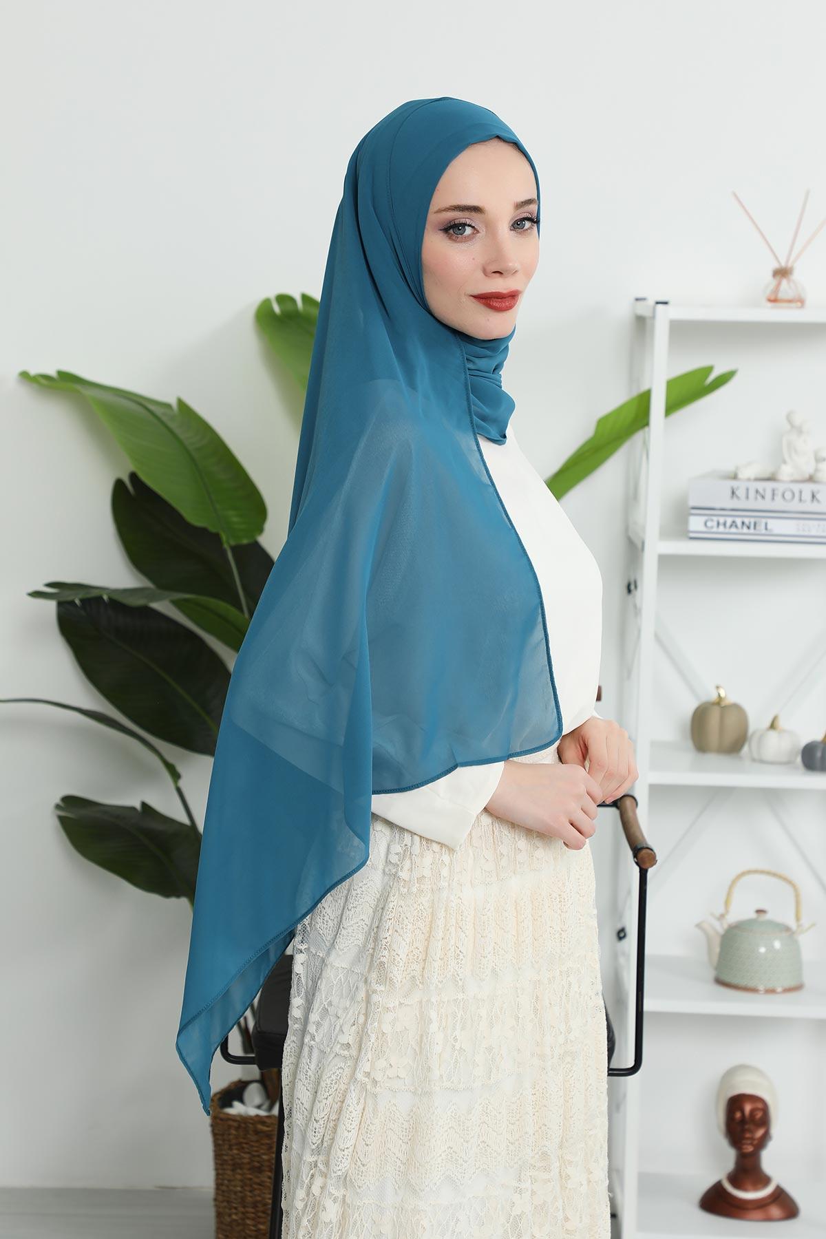 Klasik Tasarım Pratik Şifon Şal,PS-11