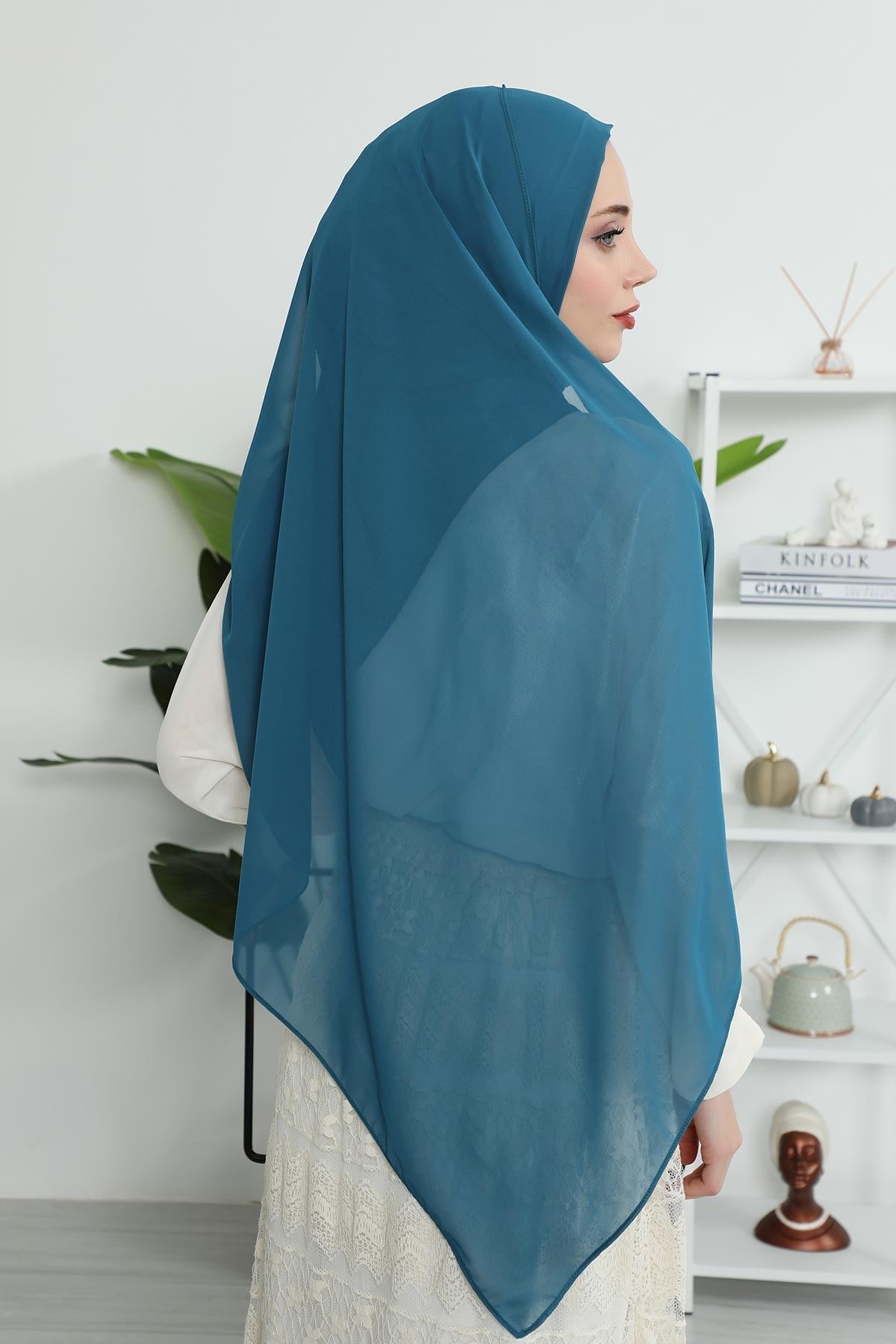 Klasik Tasarım Pratik Şifon Şal,PS-11