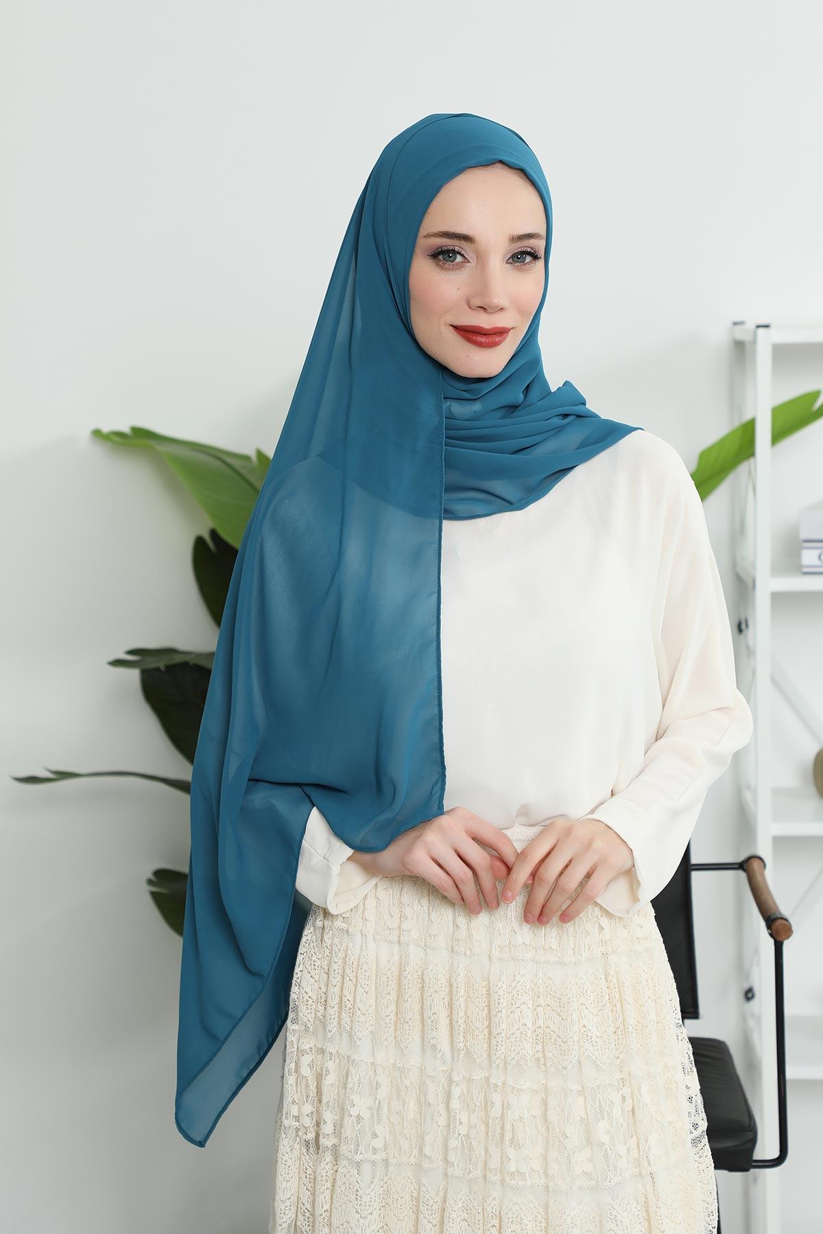 Klasik Tasarım Pratik Şifon Şal,PS-11