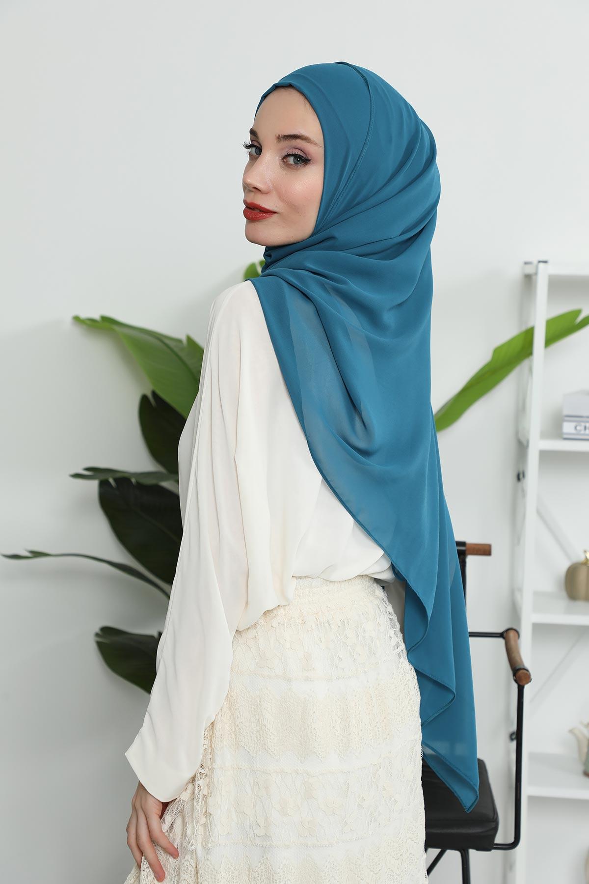 Klasik Tasarım Pratik Şifon Şal,PS-11