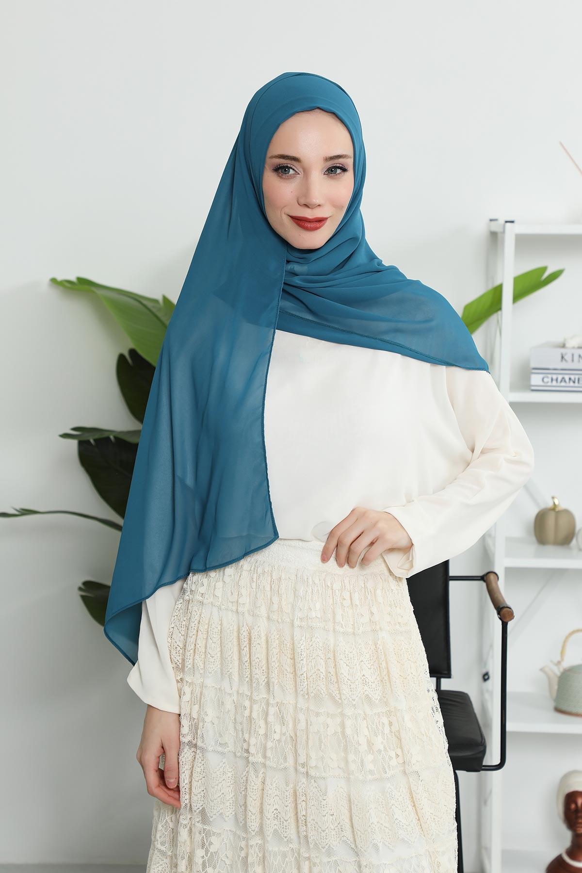 Klasik Tasarım Pratik Şifon Şal,PS-11