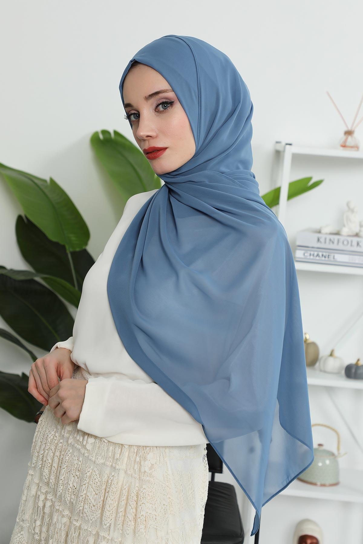 Klasik Tasarım Pratik Şifon Şal,PS-11