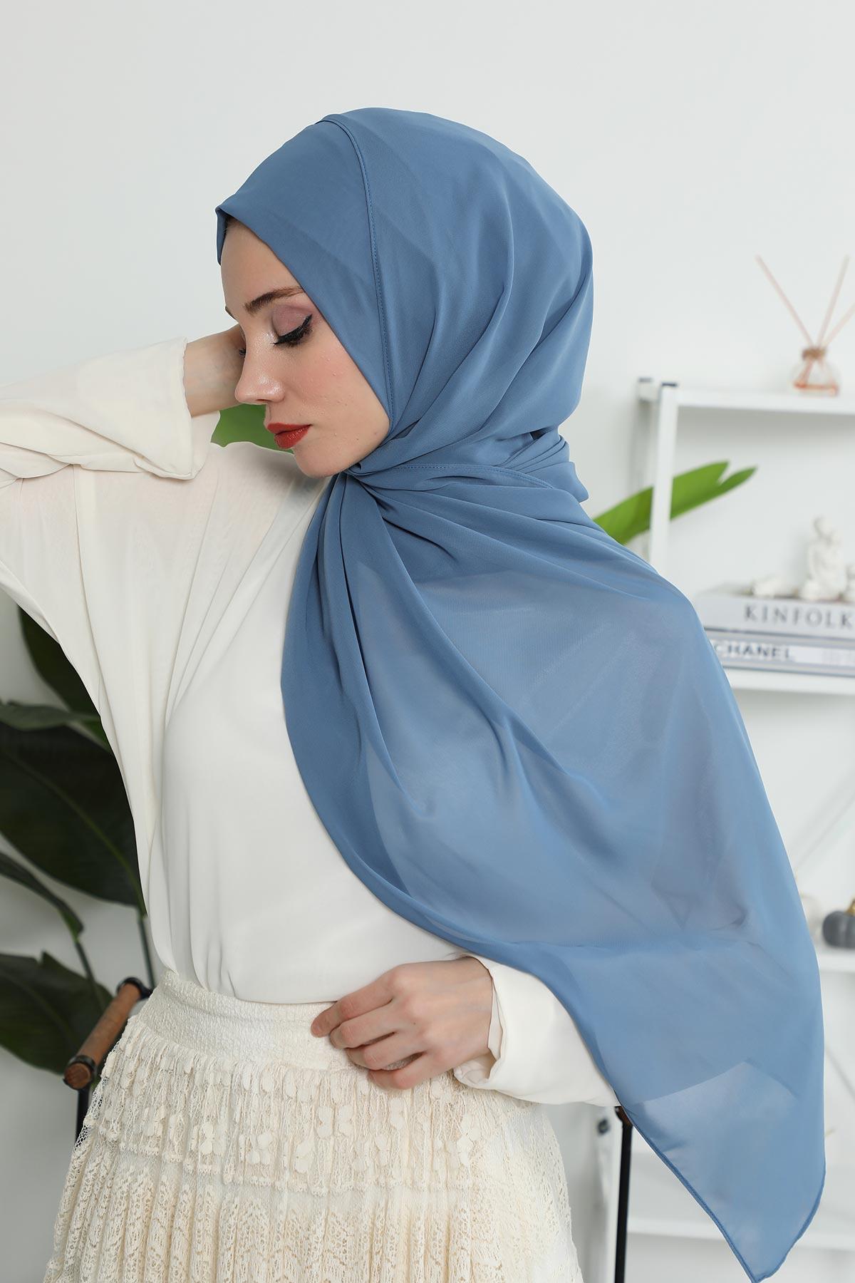 Klasik Tasarım Pratik Şifon Şal,PS-11