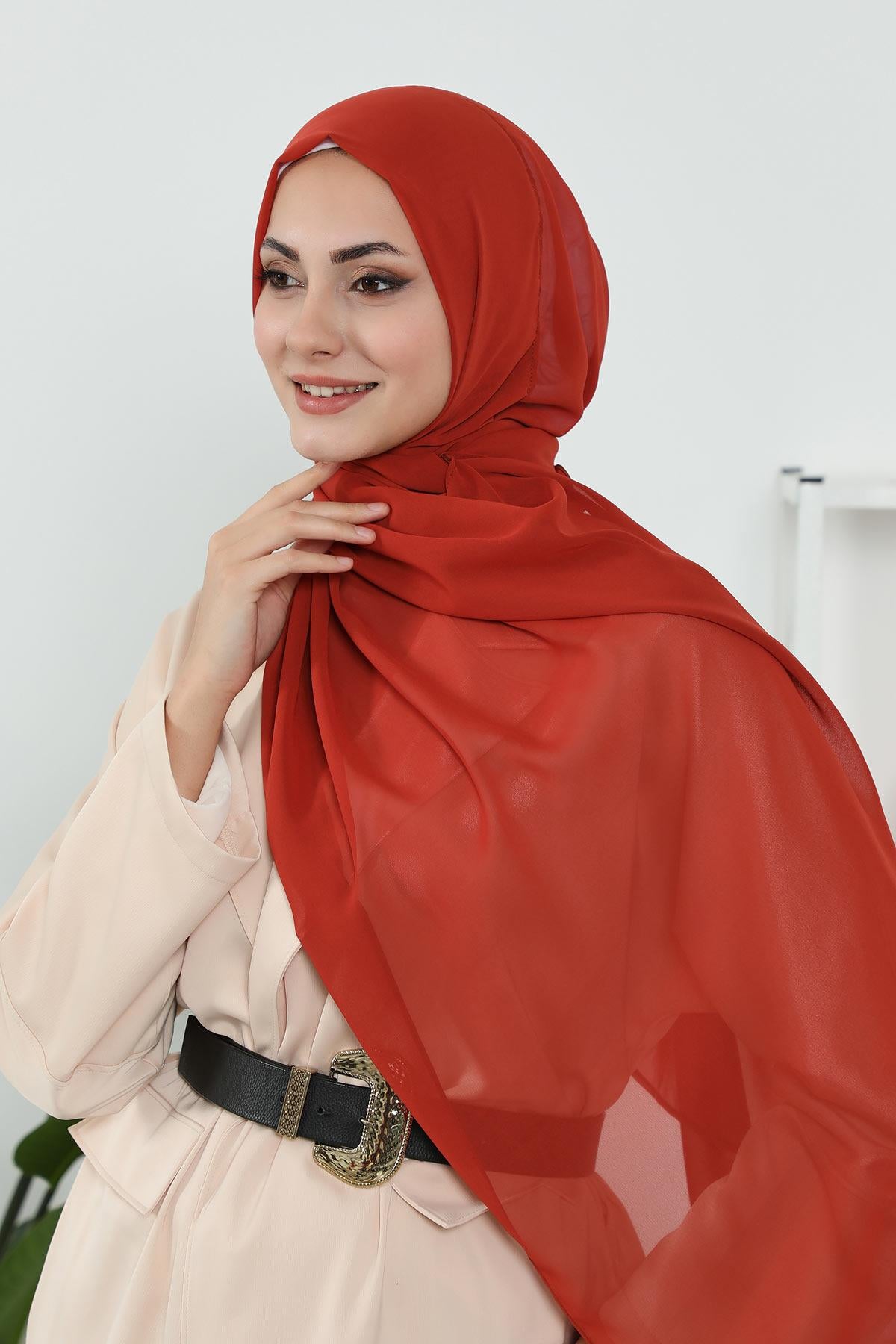 Klasik Tasarım Pratik Şifon Şal,PS-11