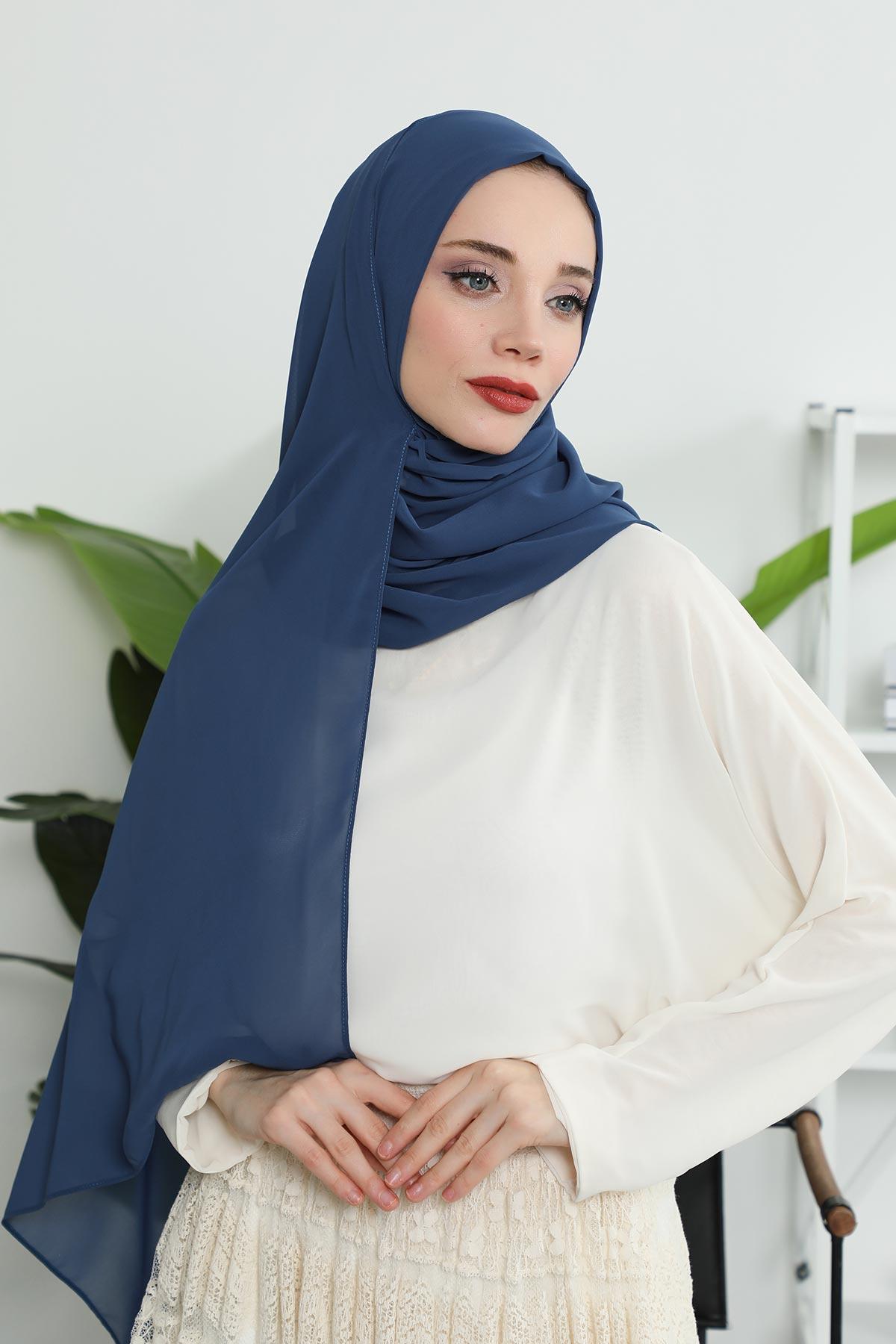 Klasik Tasarım Pratik Şifon Şal,PS-11