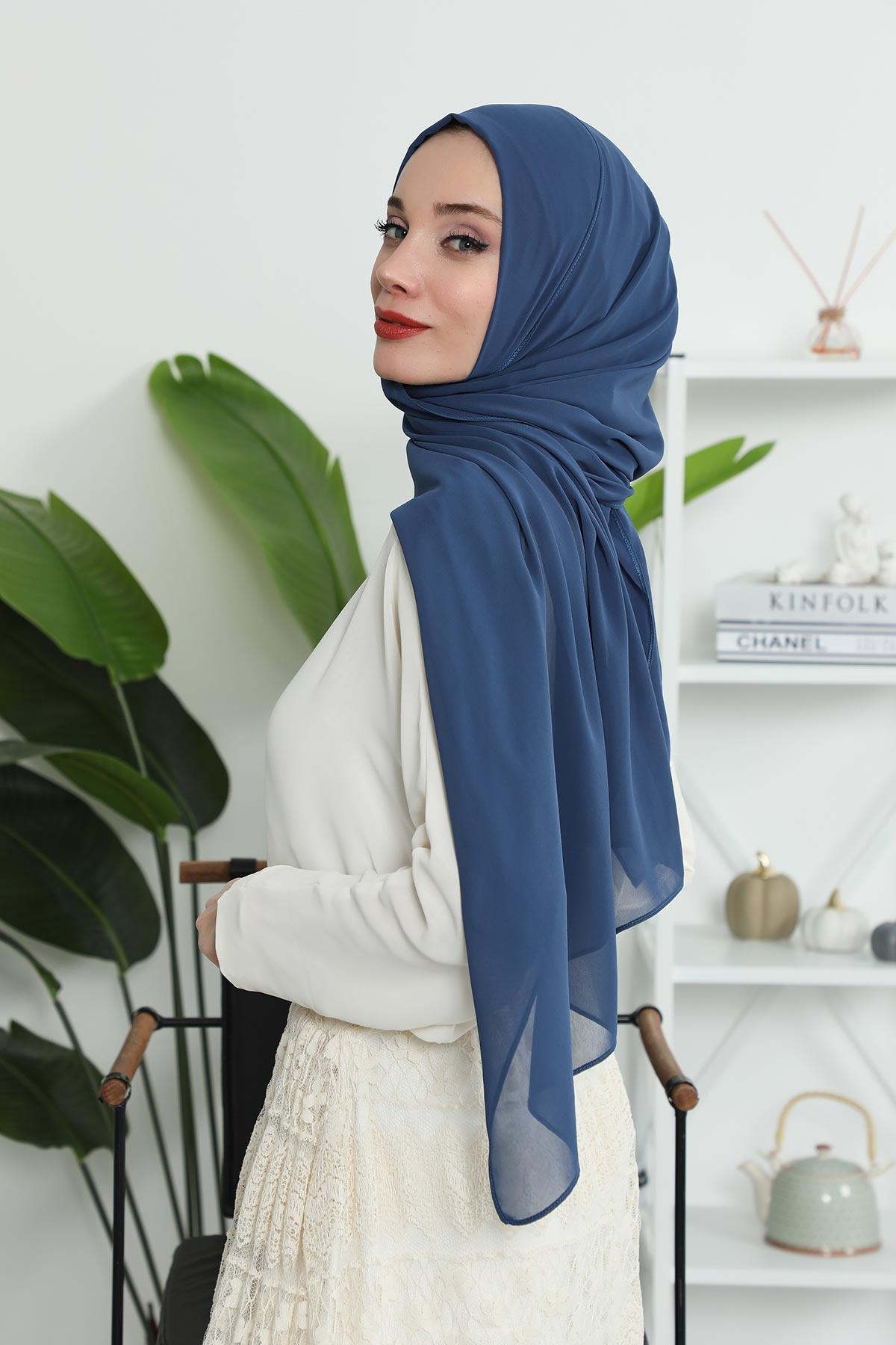 Klasik Tasarım Pratik Şifon Şal,PS-11