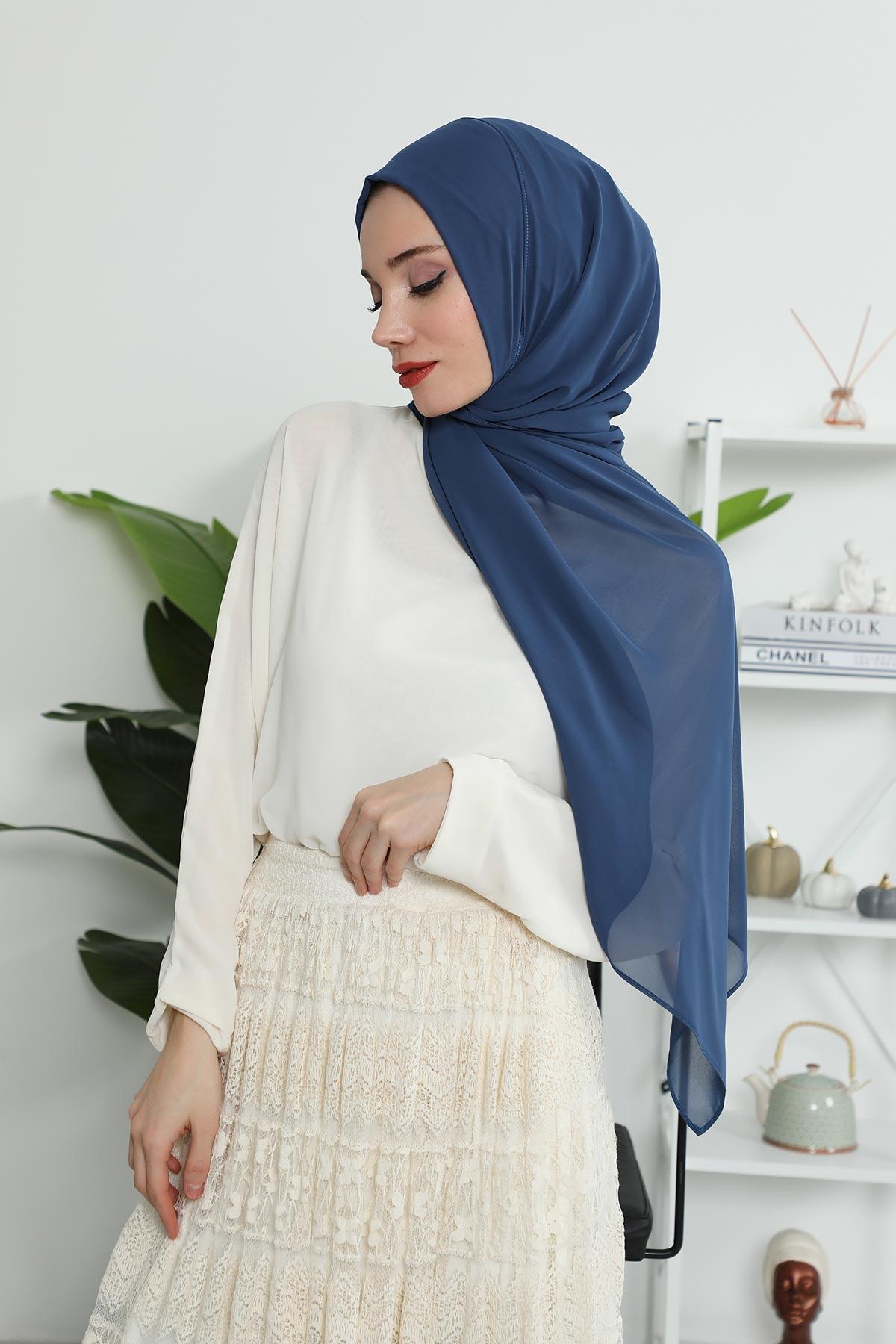 Klasik Tasarım Pratik Şifon Şal,PS-11