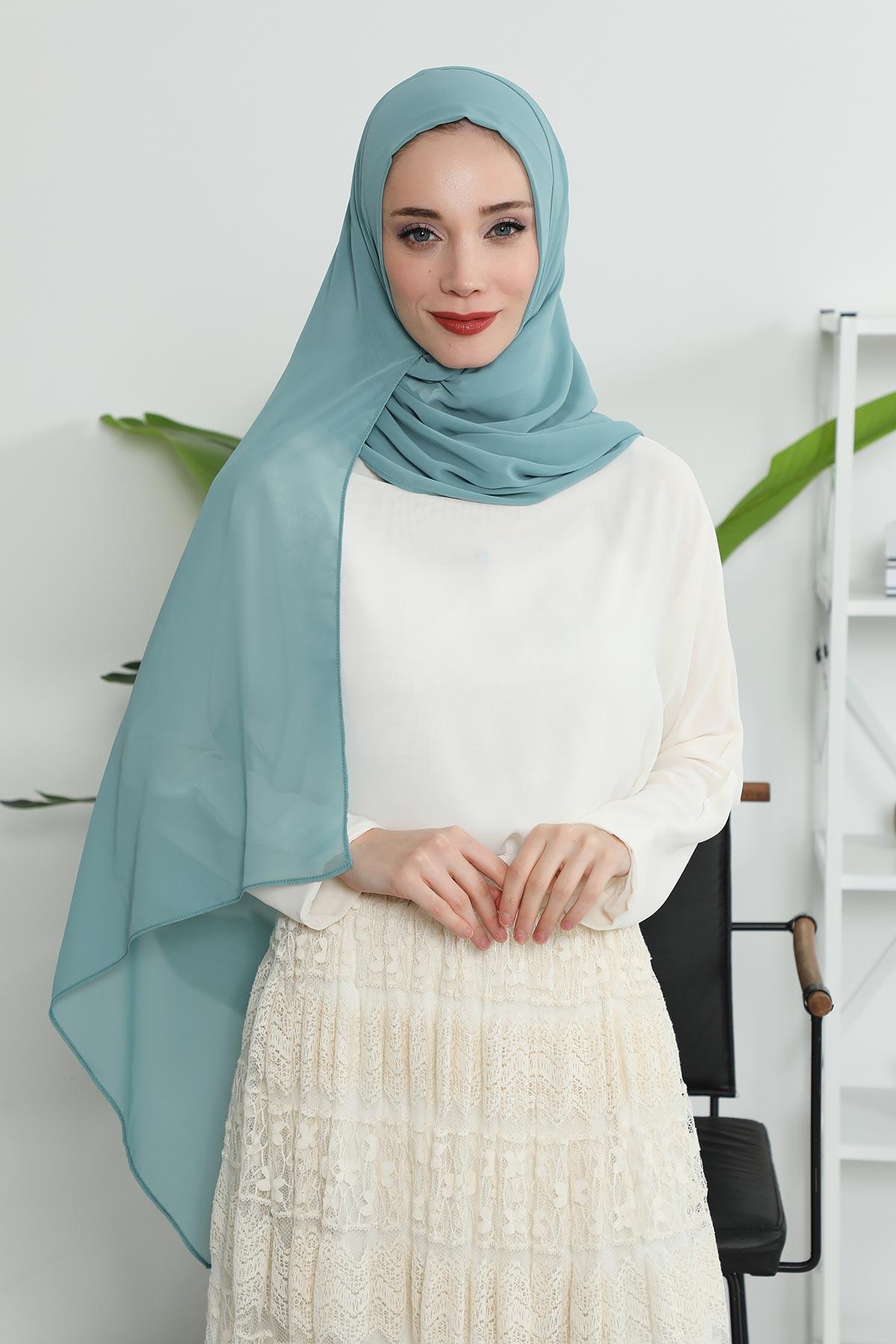 Klasik Tasarım Pratik Şifon Şal,PS-11