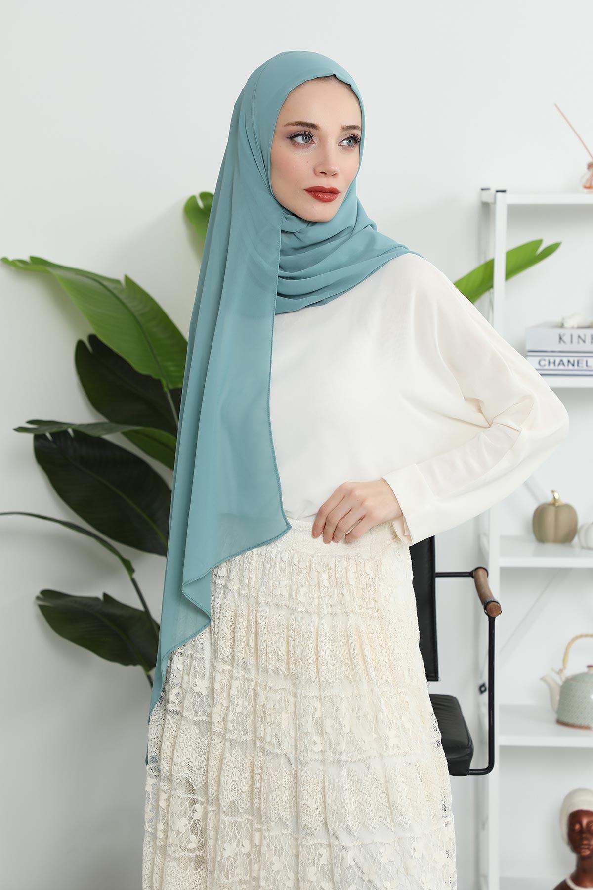 Klasik Tasarım Pratik Şifon Şal,PS-11