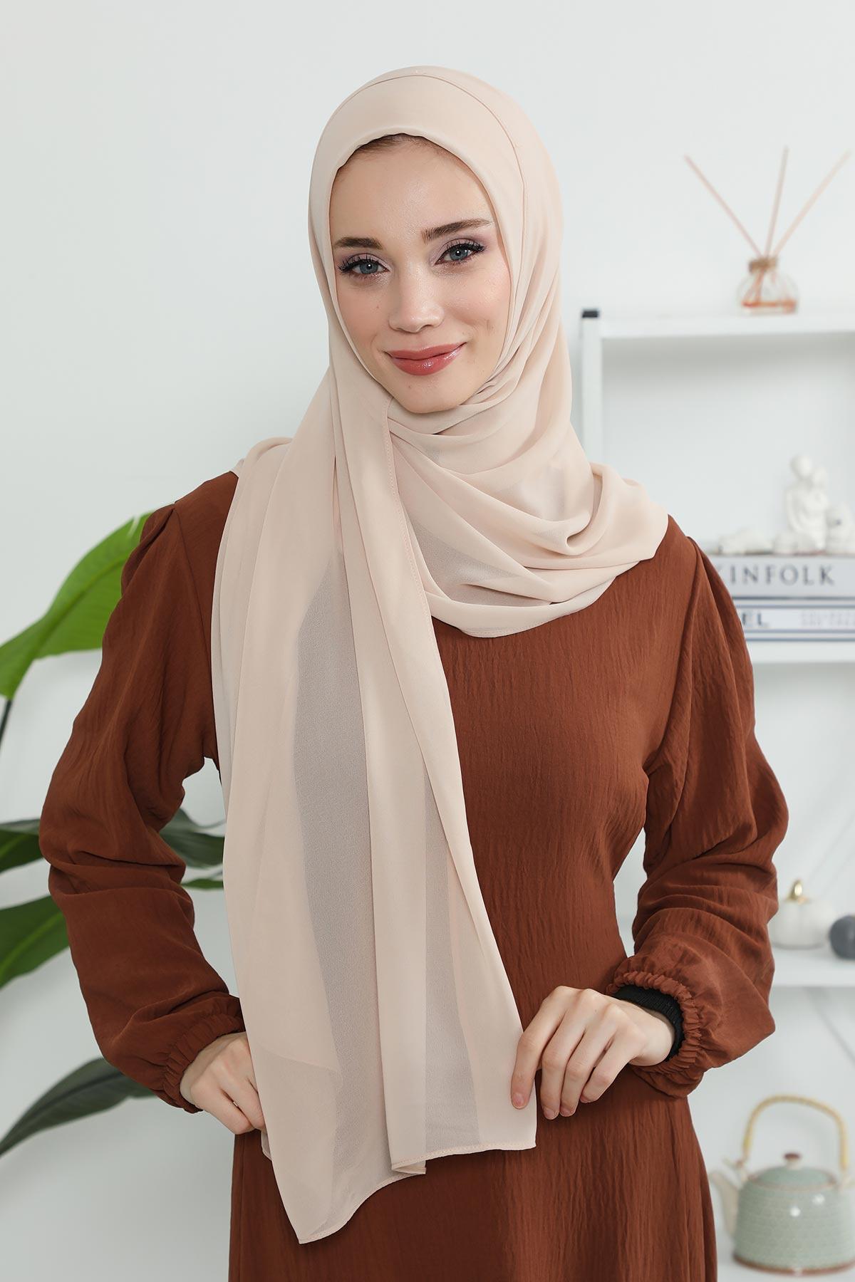 Klasik Tasarım Pratik Şifon Şal,PS-11
