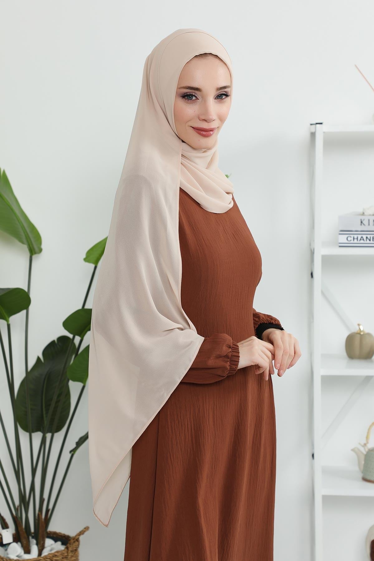 Klasik Tasarım Pratik Şifon Şal,PS-11