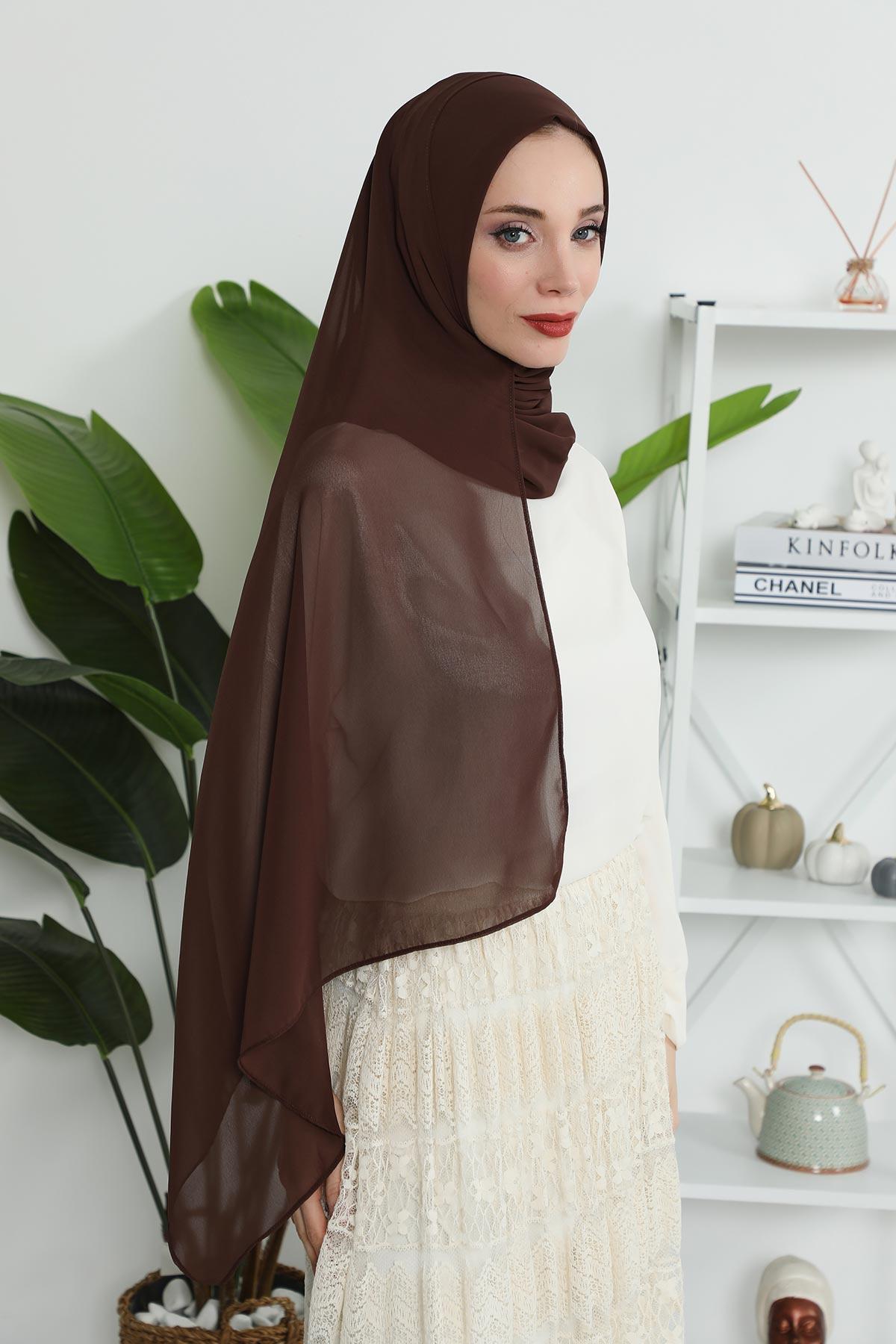 Klasik Tasarım Pratik Şifon Şal,PS-11