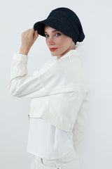 Kot Kumaşlı Siperlikli Kadın Şapka Bone,B-73KOT