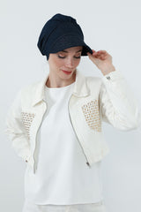 Kot Kumaşlı Siperlikli Kadın Şapka Bone,B-73KOT