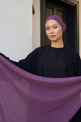 Krep Şal & Penye Bone İkili Takım,PS-50