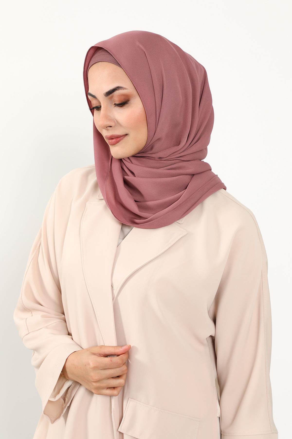 Krep Şal & Penye Bone İkili Takım,PS-50