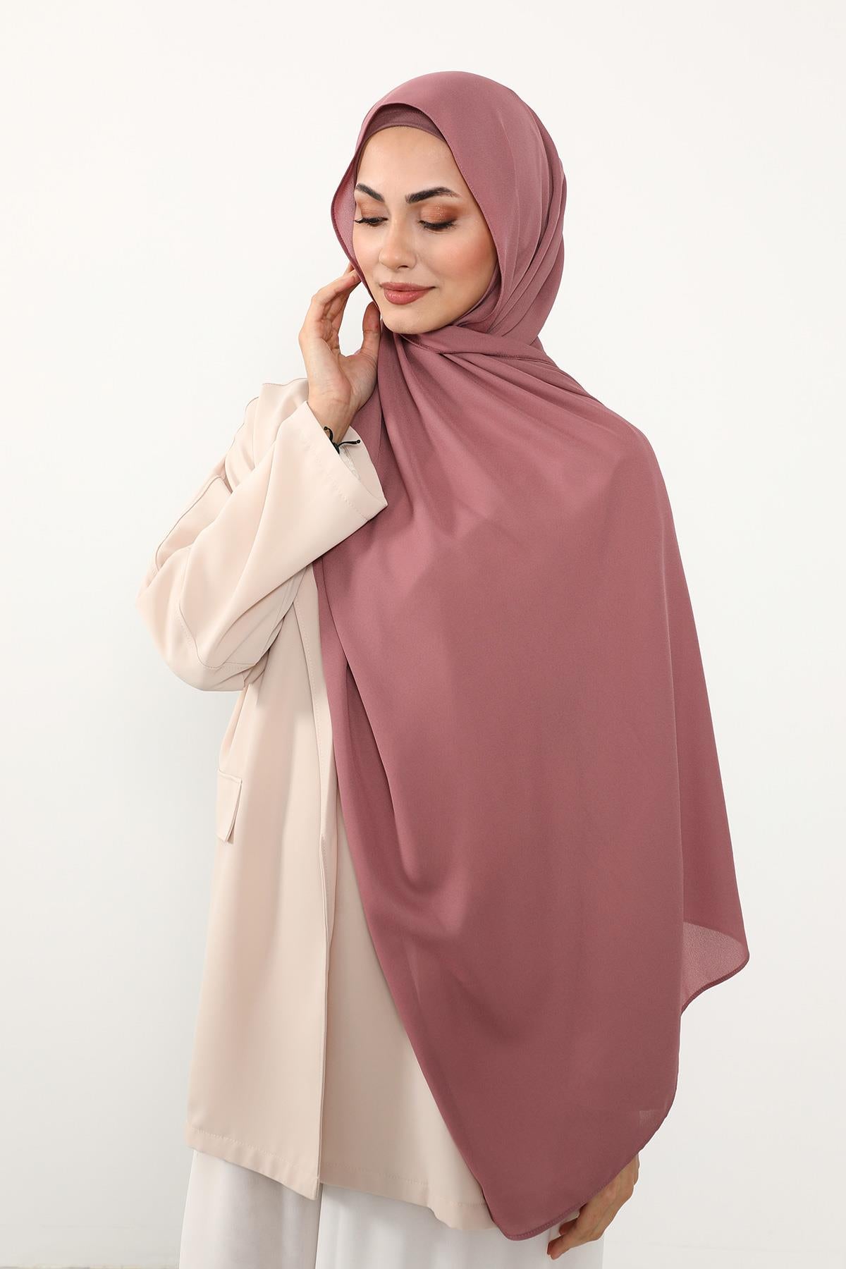 Krep Şal & Penye Bone İkili Takım,PS-50