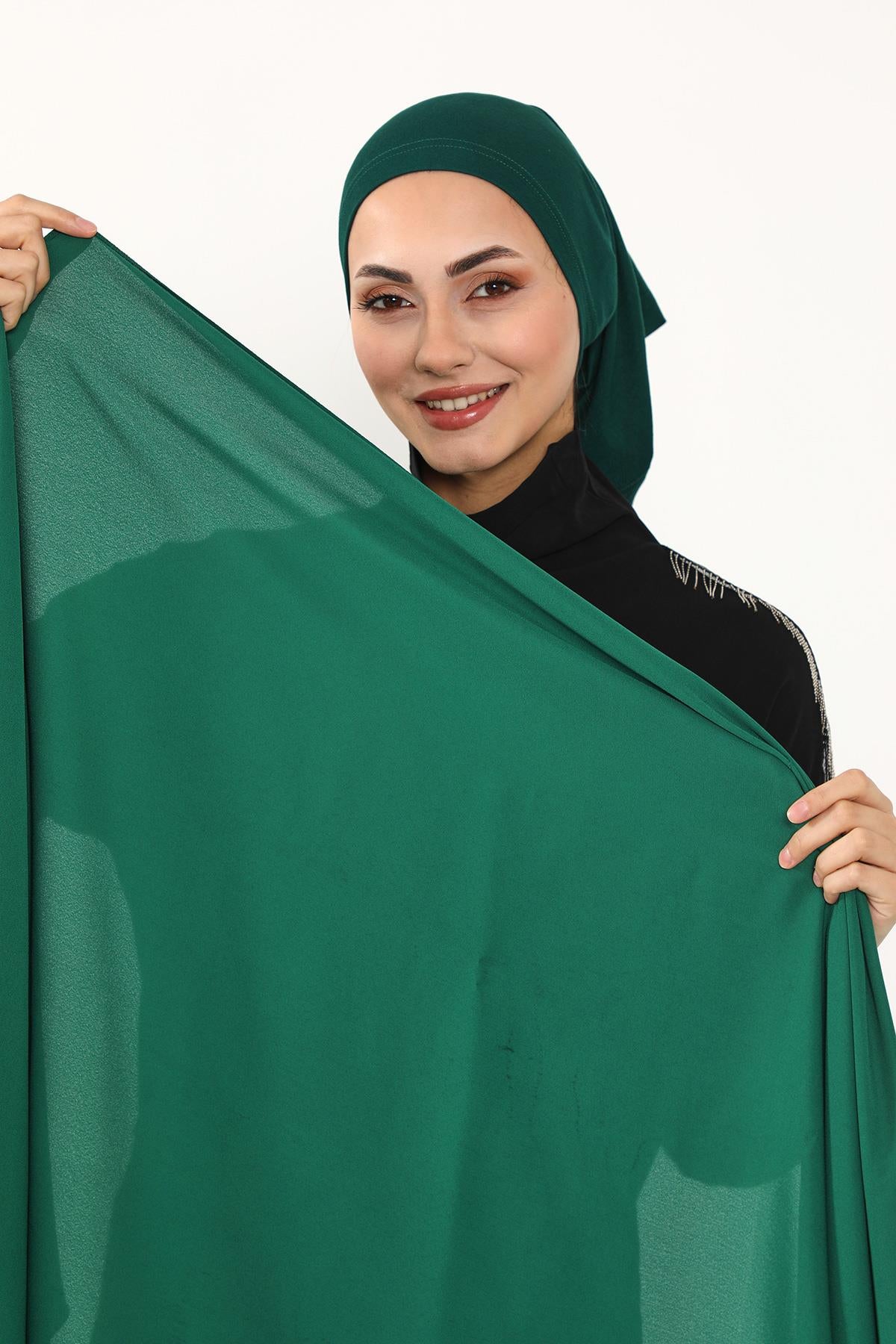 Krep Şal & Penye Bone İkili Takım,PS-50