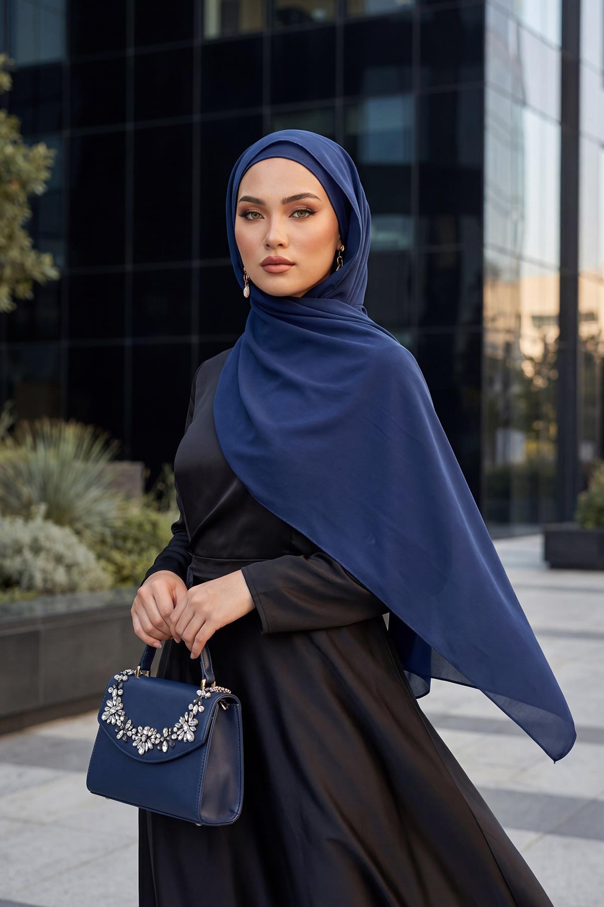 Krep Şal & Penye Bone İkili Takım,PS-50