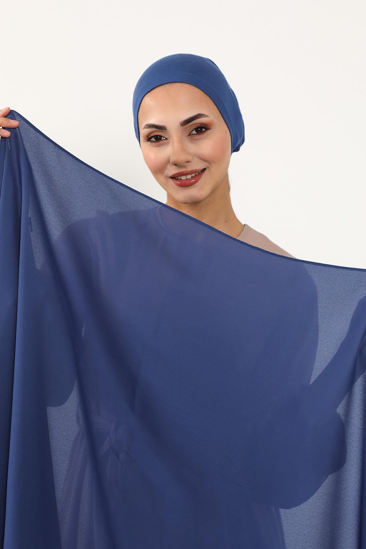 Krep Şal & Penye Bone İkili Takım,PS-50